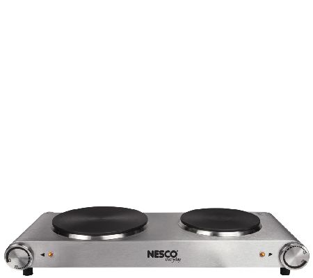 Nesco Tabletop Double Burner Page 1 Qvc Com