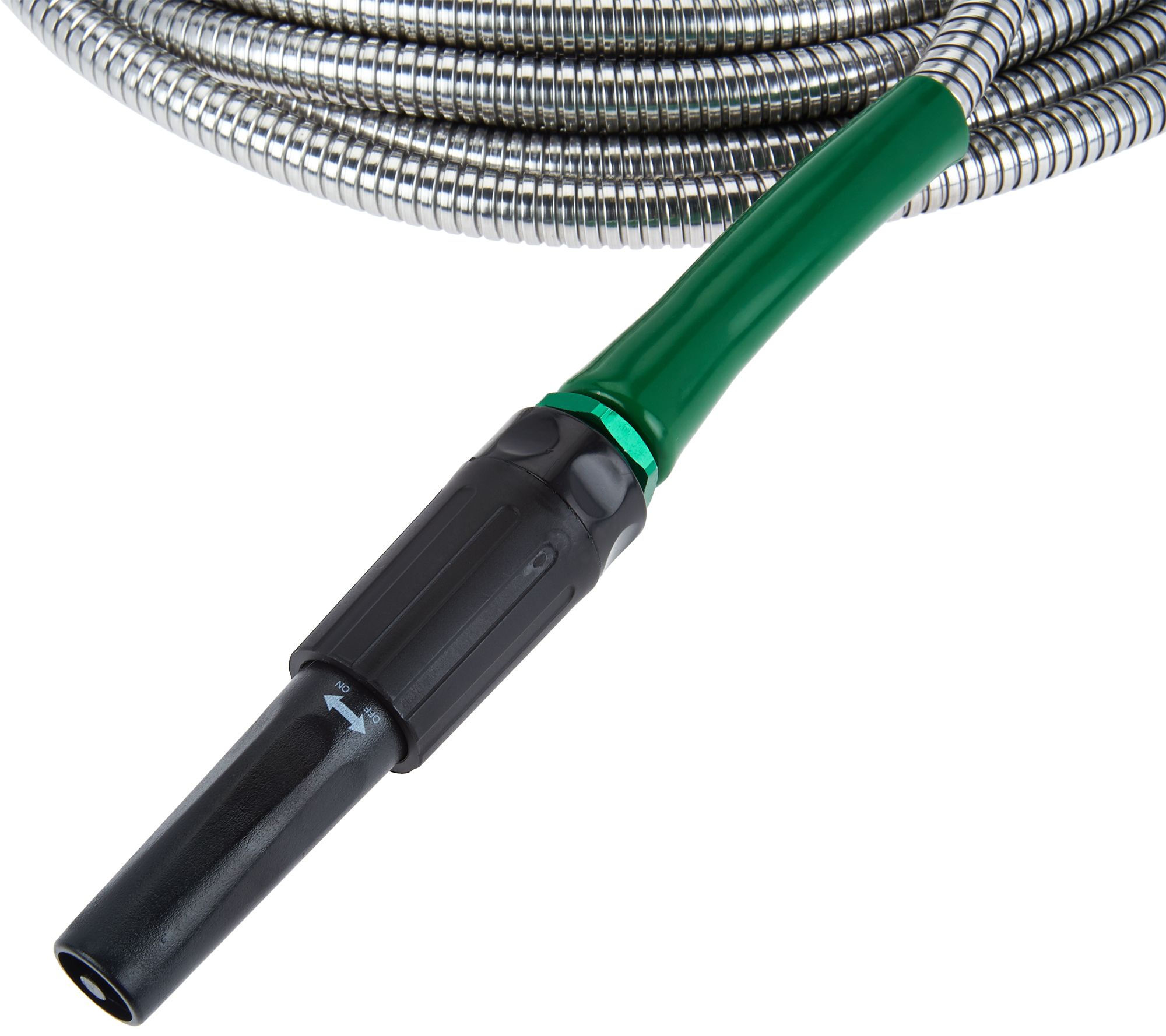 Bernini 75' Metal NoKink Garden Hose with Nozzle