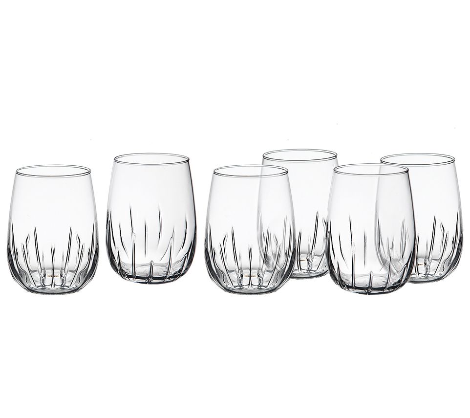 Godinger Aero Set of 8 Aerating Stemless Wine Glasses
