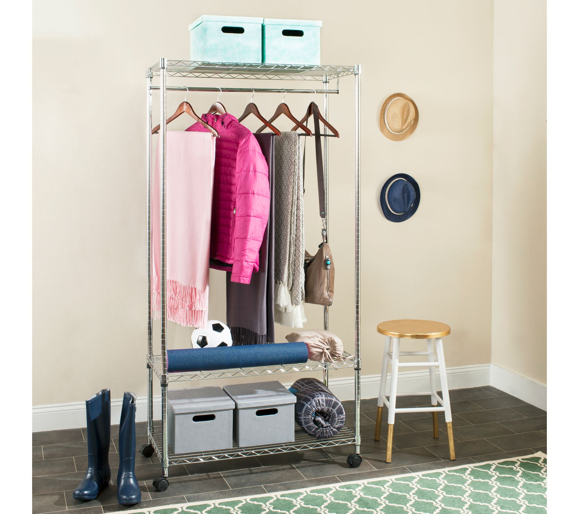 Safavieh Gordon Steel Wire 3Tier Garment Rack