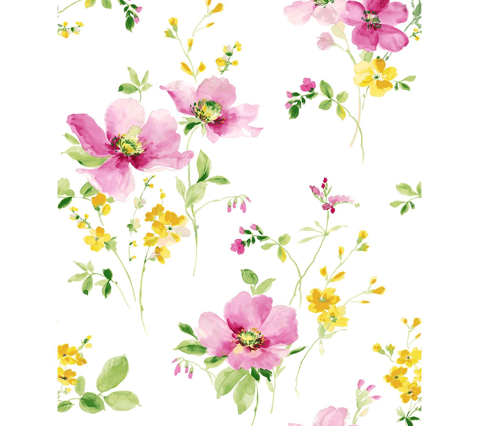 Nextwall Watercolor Windflower Peel And Stick Wallpaper