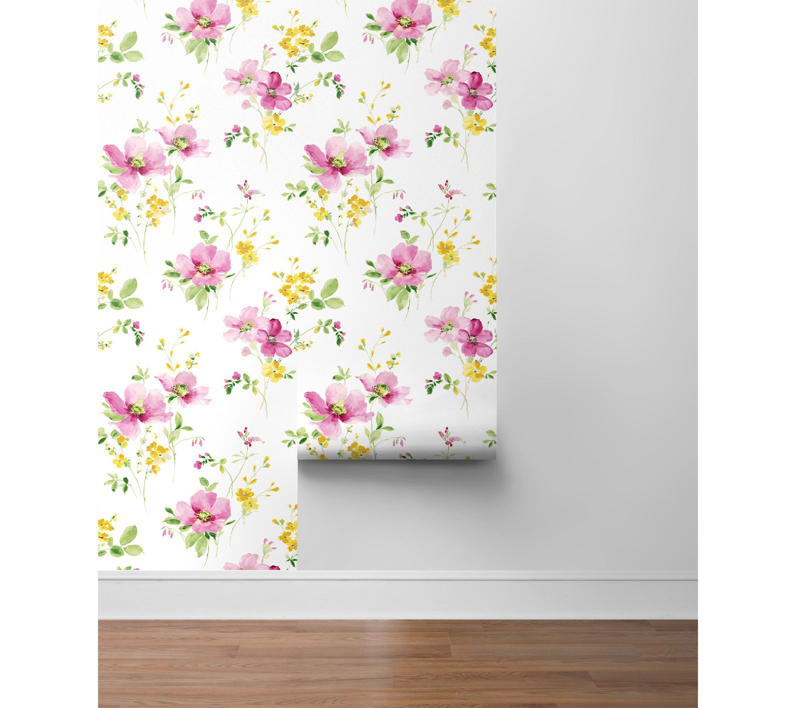 NextWall Watercolor Windflower Peel and Stick Wallpaper
