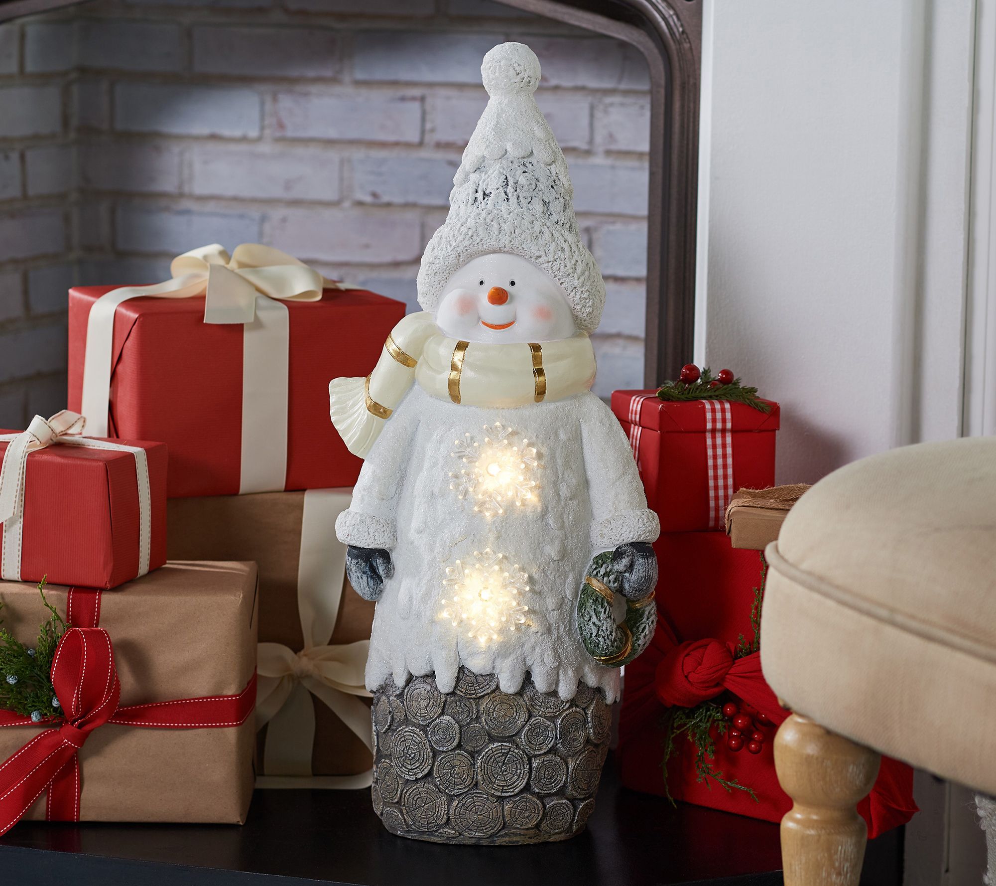 Illuminated snowman kringle express deals