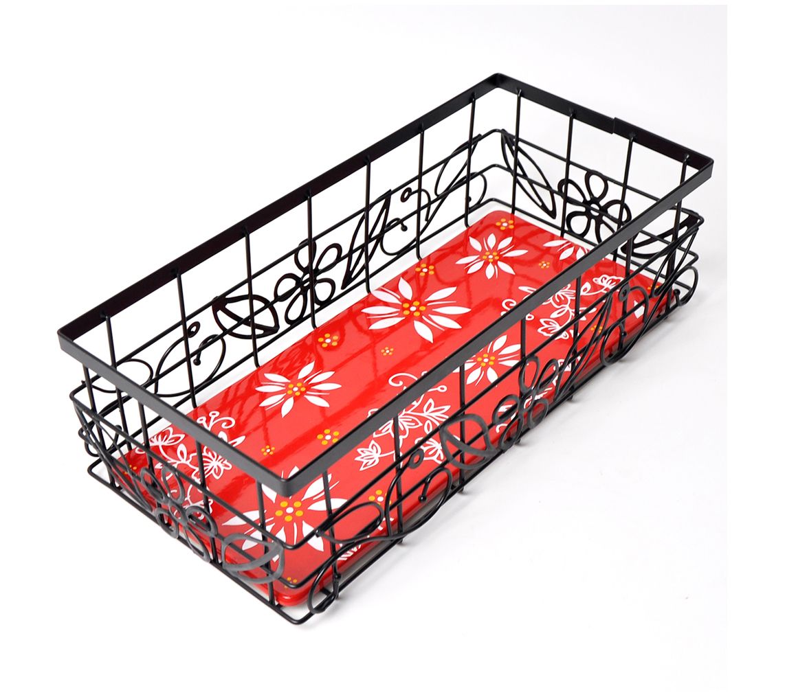 Temp-tations Classic Wire Basket with Ceramic Trivet