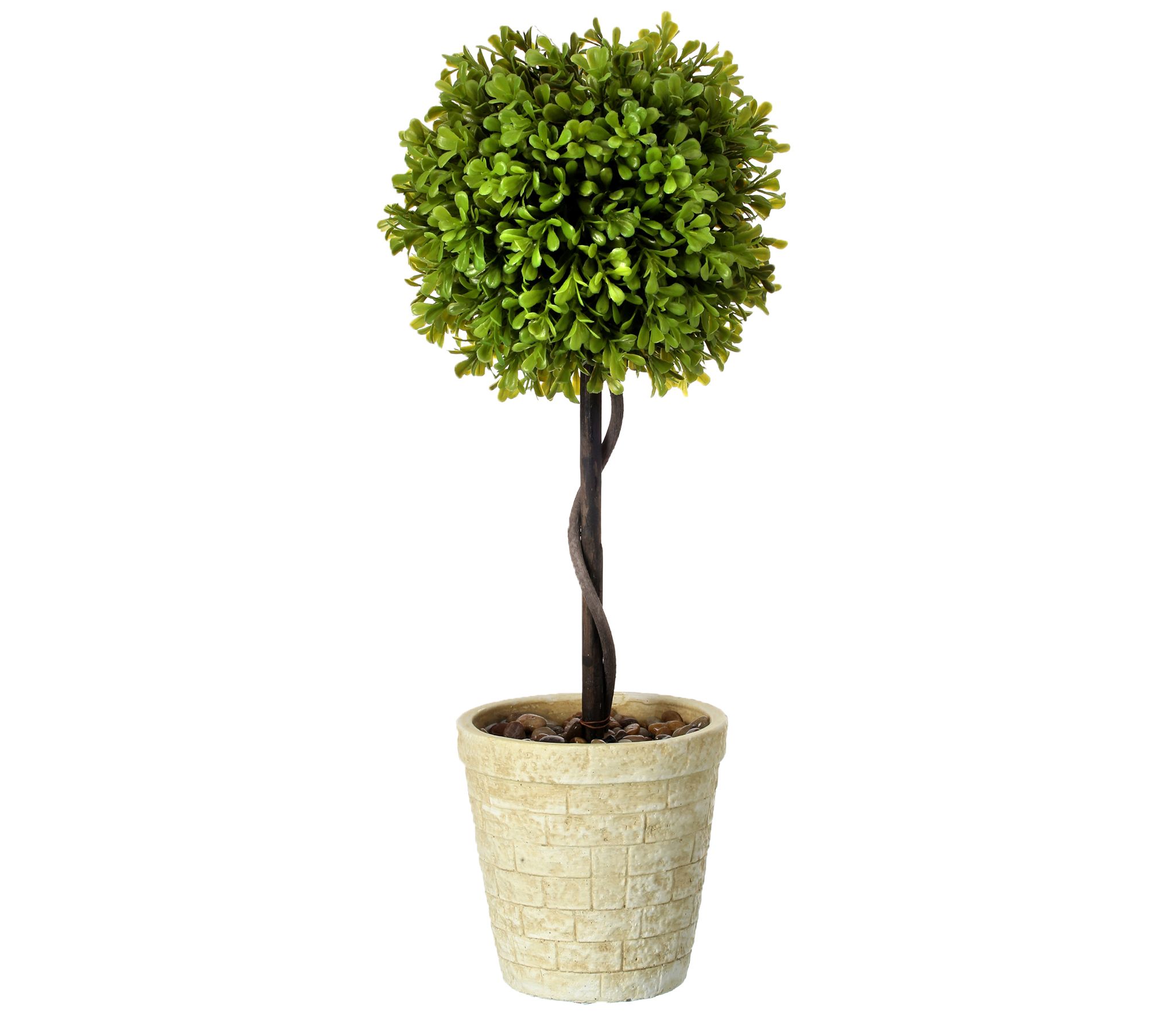 Spring Boxwood Ball Topiary Set of Two by Valer ie - QVC.com