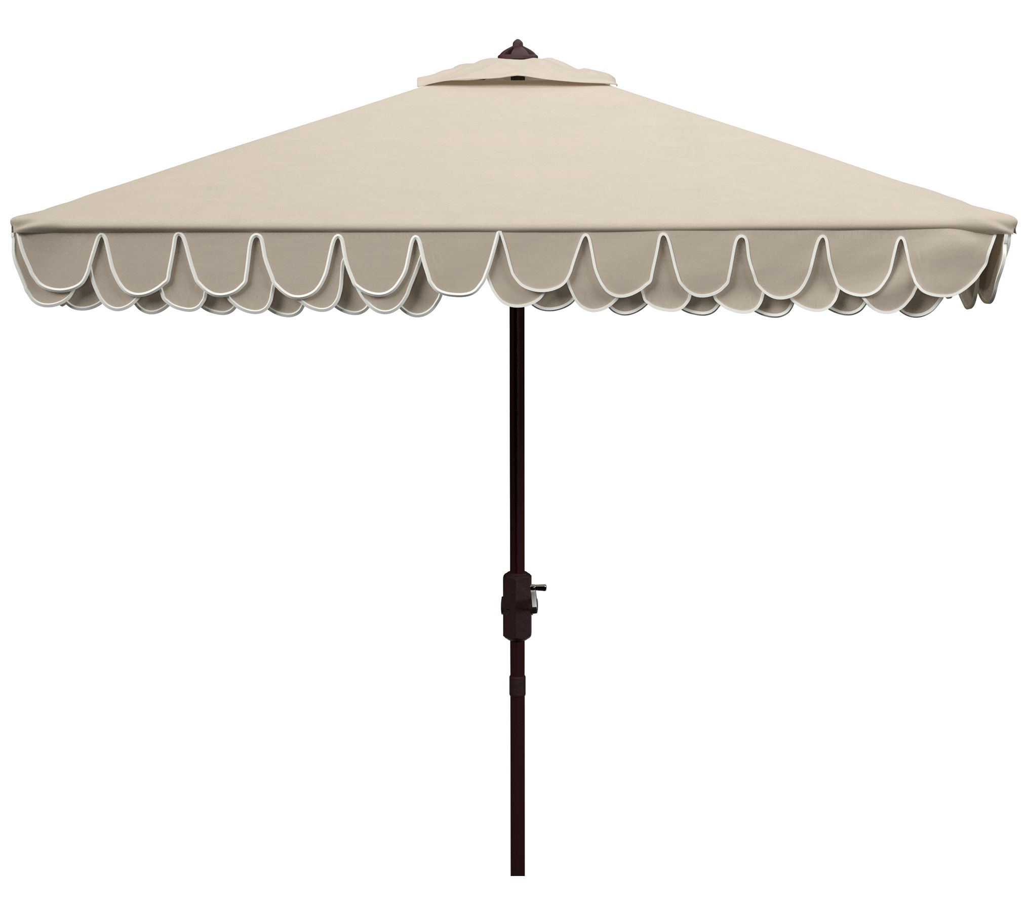 Elegant Valance 7.5' Square Umbrella by Safavieh