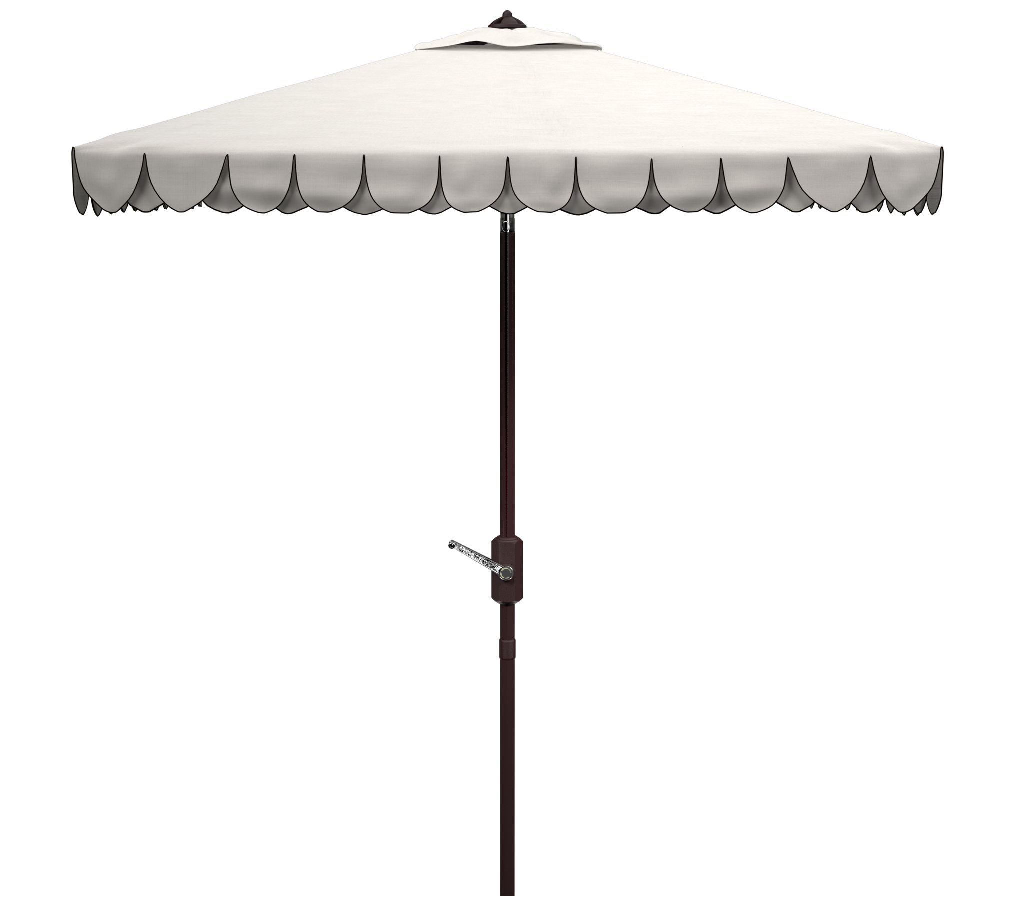 Elegant Valance 7.5' Square Umbrella by Safavieh