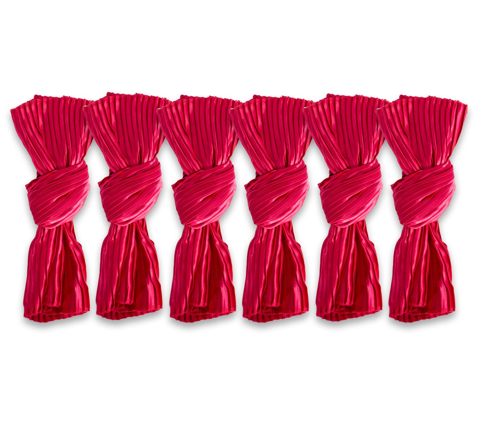 Design Imports Set of 6 Satin Knit Napkins