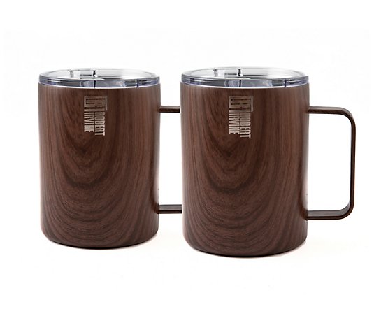 Chef Robert Irvine Set of 2 Insulated 16-oz Coffee Mugs
