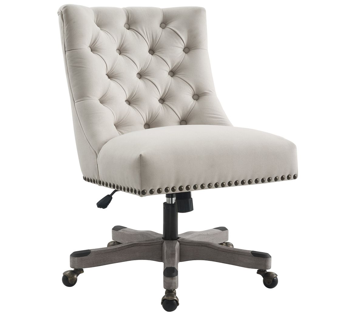 Linon Home Sumner Home Office Stain &WaterResistant Desk Chair