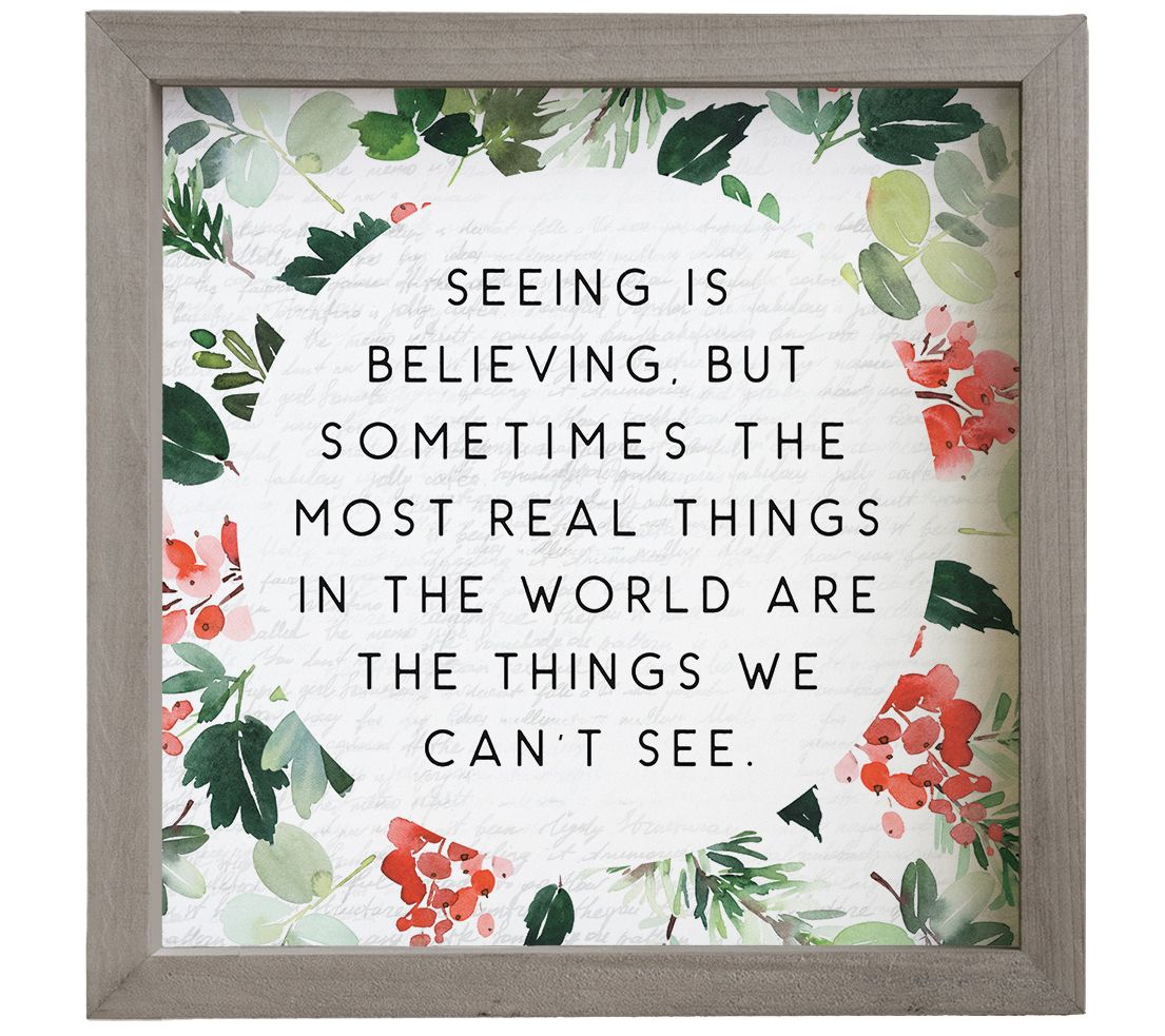 Sincere Surroundings 10" Seeing Is Believing Ru stic Frame