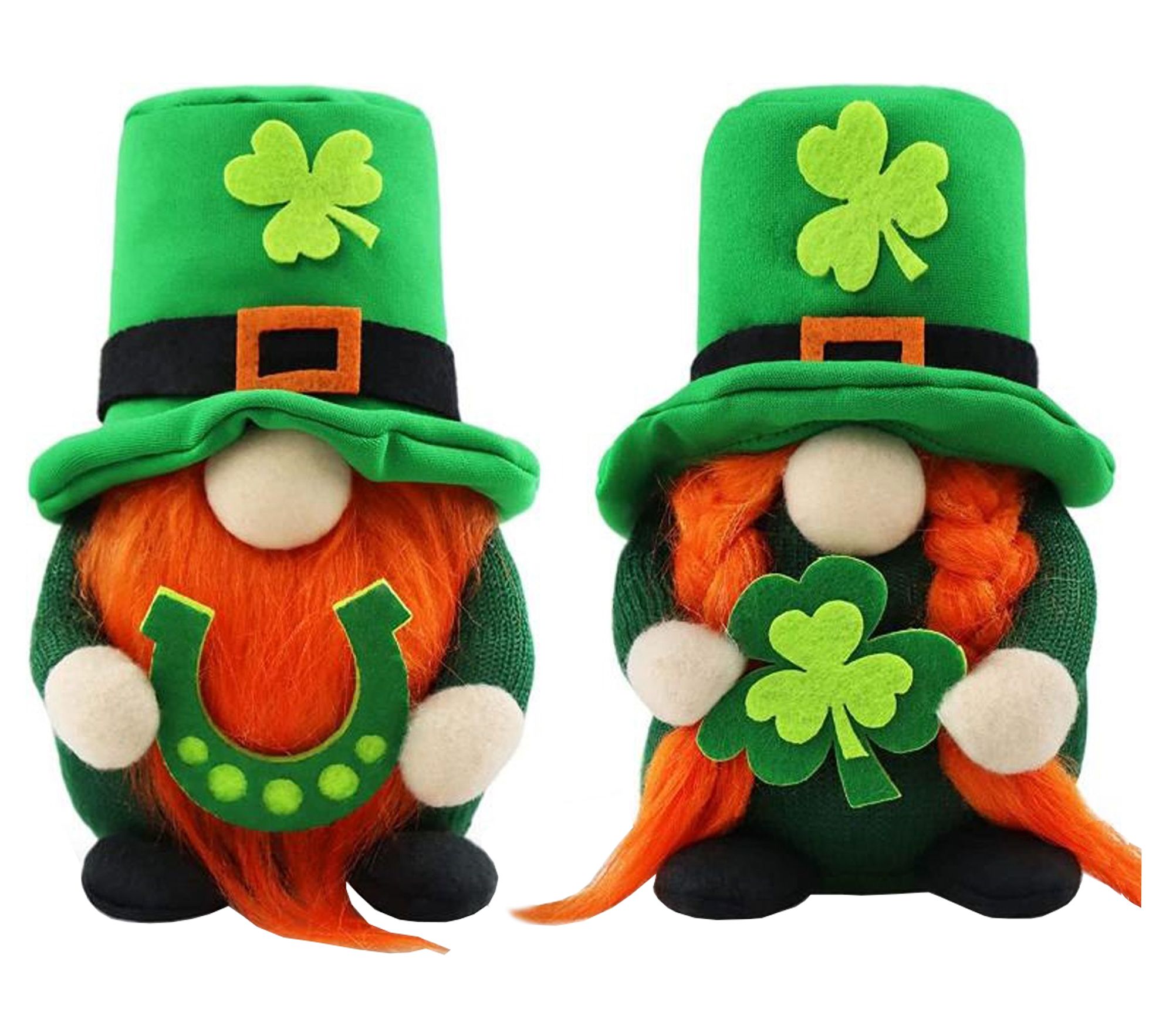 Santa's Workshop, Inc. 14" S/2 Irish Gnomes