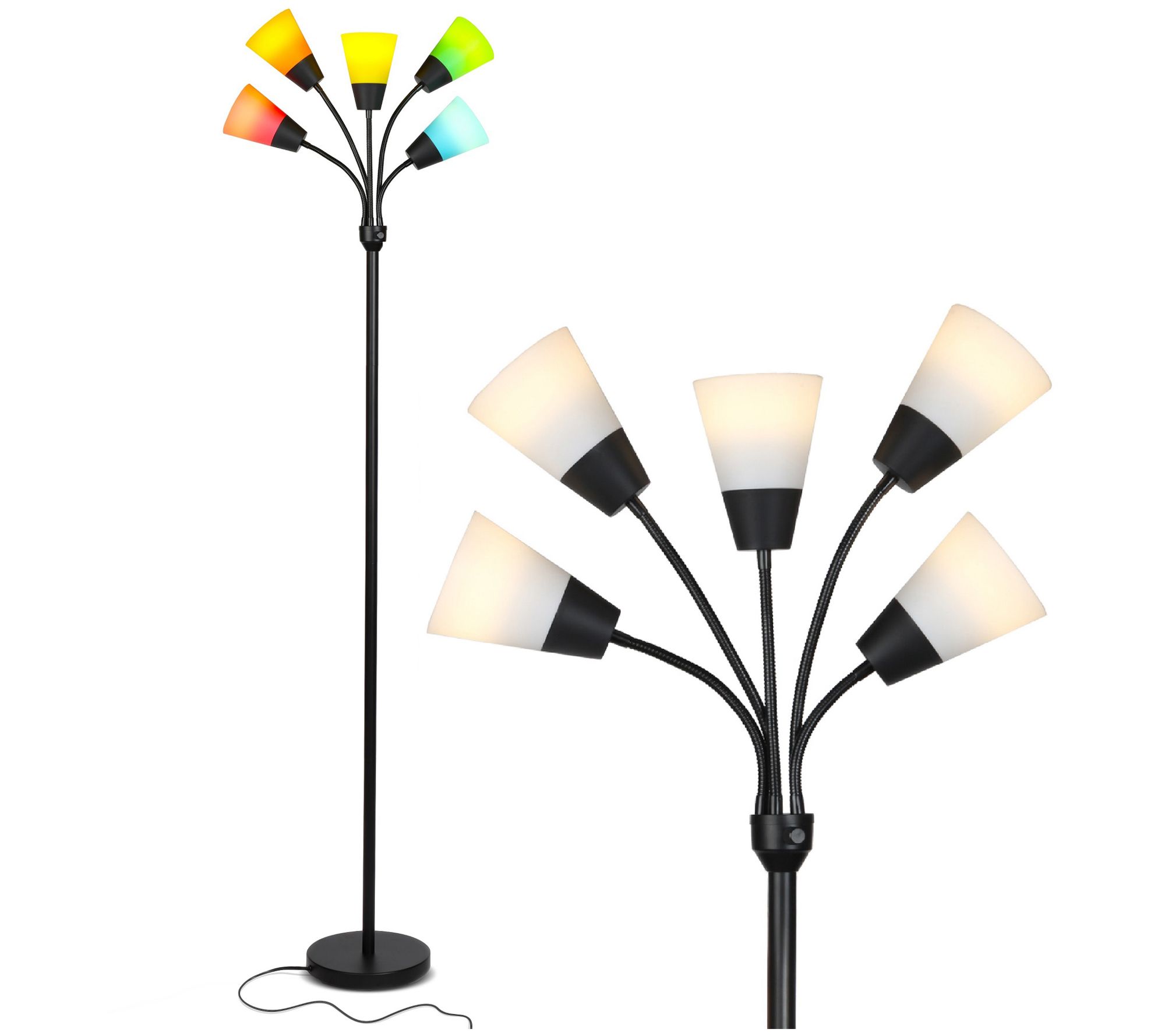 Brightech Medusa Modern 78 in. LED Multi-Head Floor Lamp