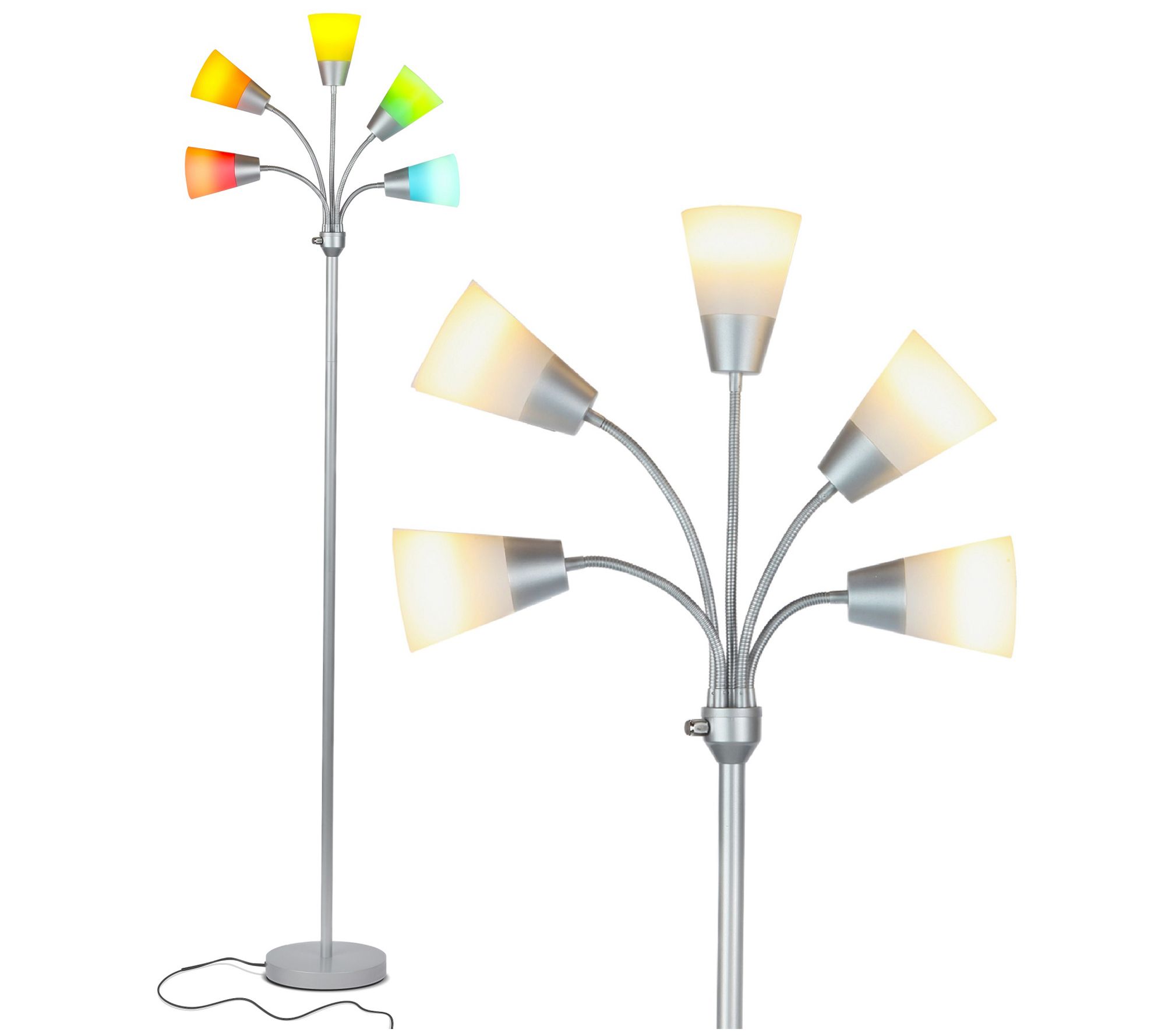 Brightech Medusa Modern 78 in. LED Multi-Head Floor Lamp