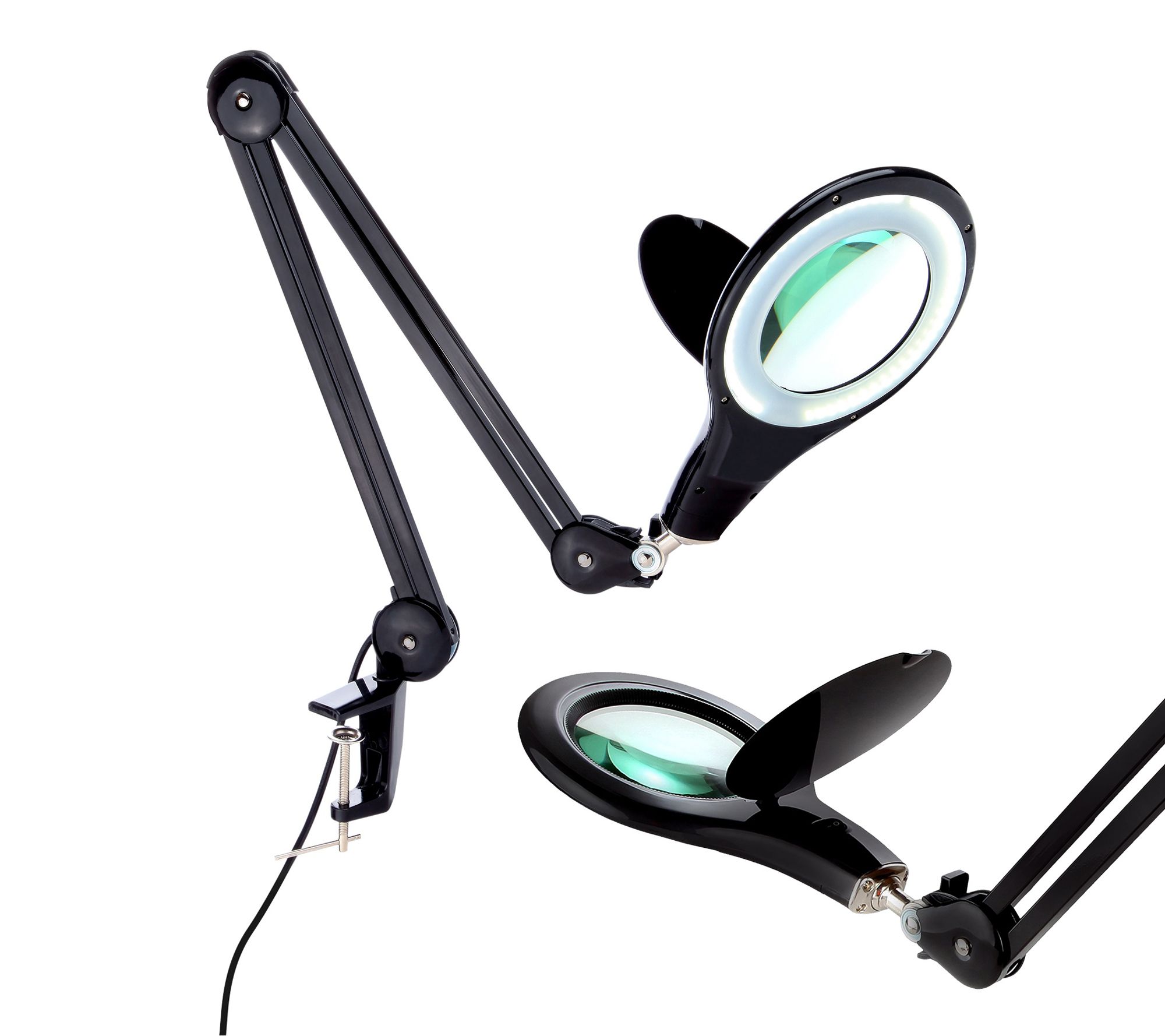 Brightech Lightview Screw Clamp LED 225% Magnifier Desk Lamp