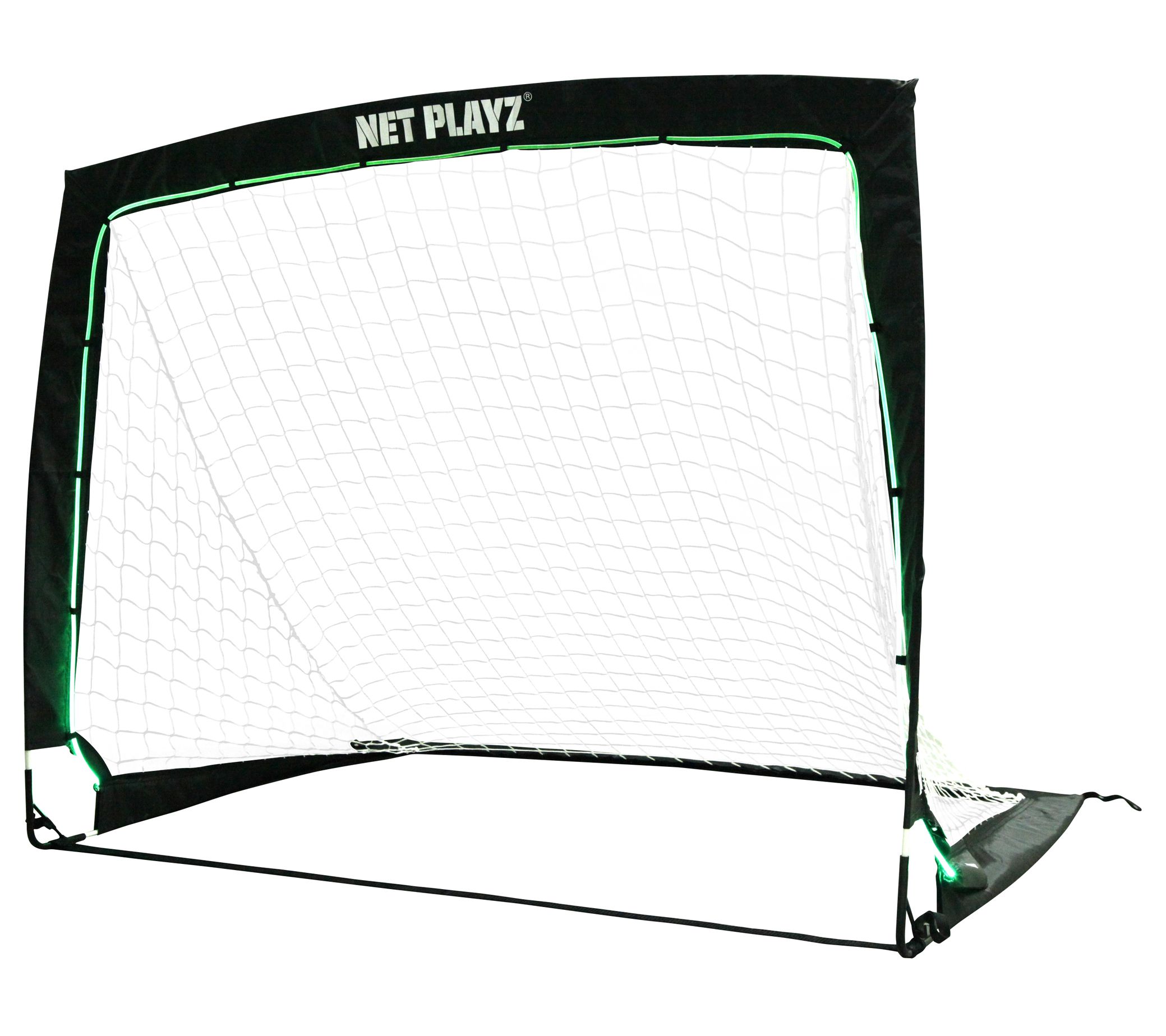 NET PLAYZ 4ft X 3ft Portable Training Soccer Goals (Set Of 2) | Easy Fold-Up Design For Backyard Drills