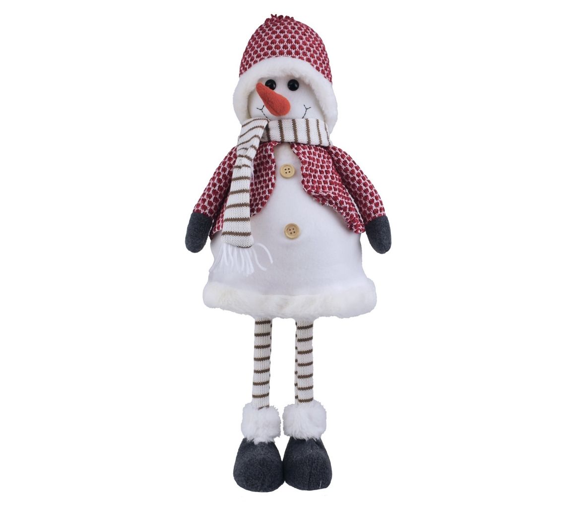 The Whitehurst Company S/2 Porcelain LED Lighte D Snowmen ,White