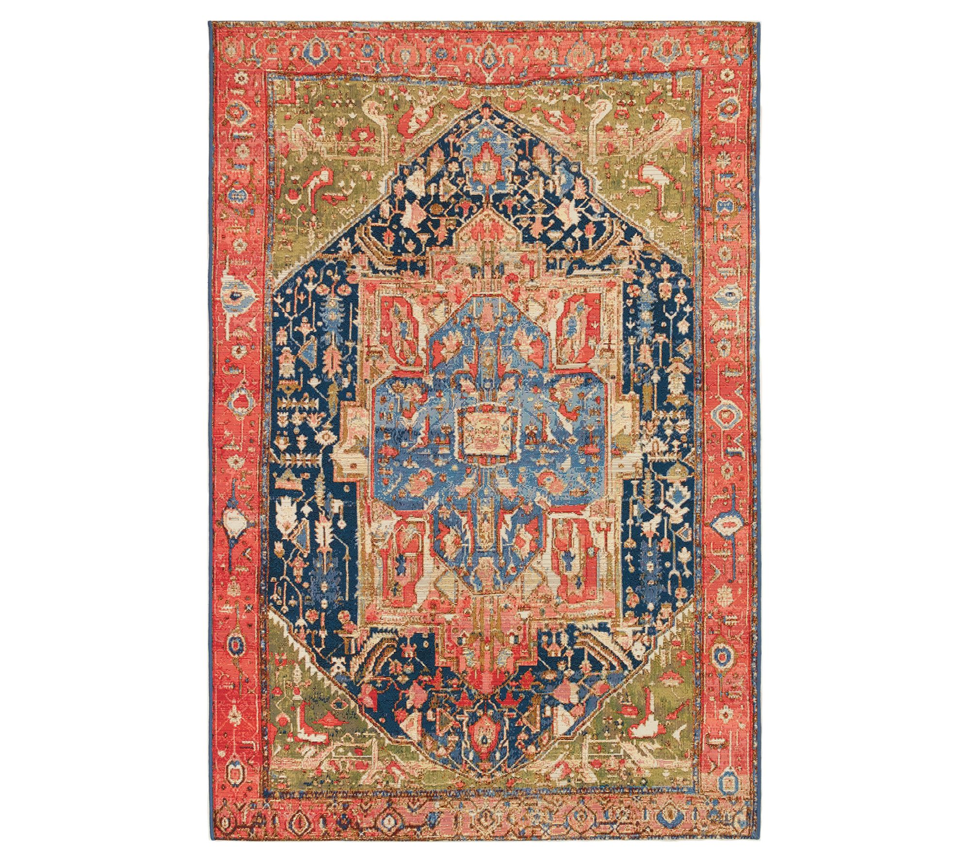 Liora Manne 5' x 8' Marina Heriz In/Out Rug Red