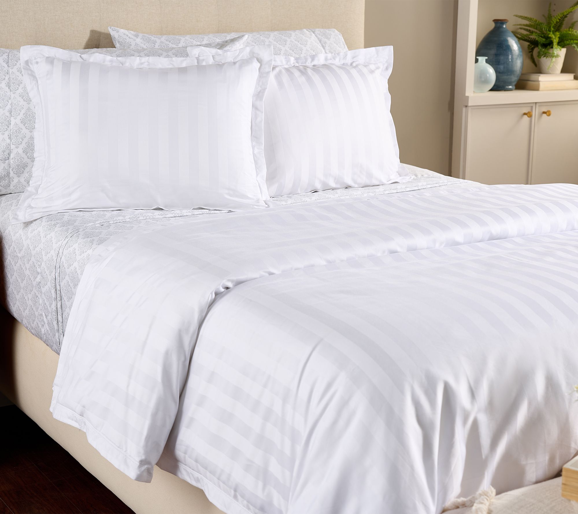 Northern Nights Infinity Weave 700TC Cotton Duvet & Sham Set- Full