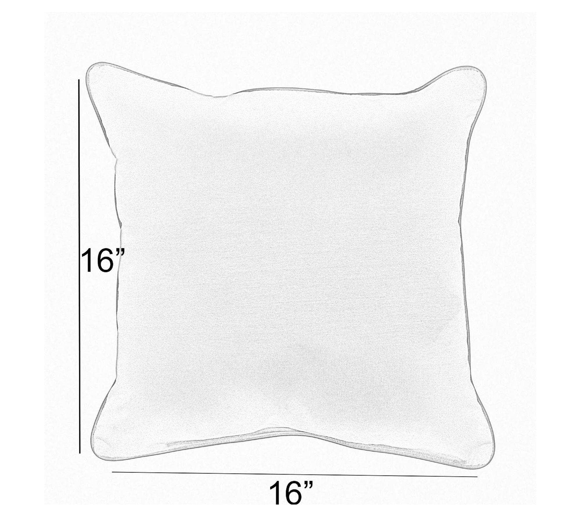 Sorra Home Faux Fur Indoor Square Knife Edge Pillow Set of 2 - QVC.com