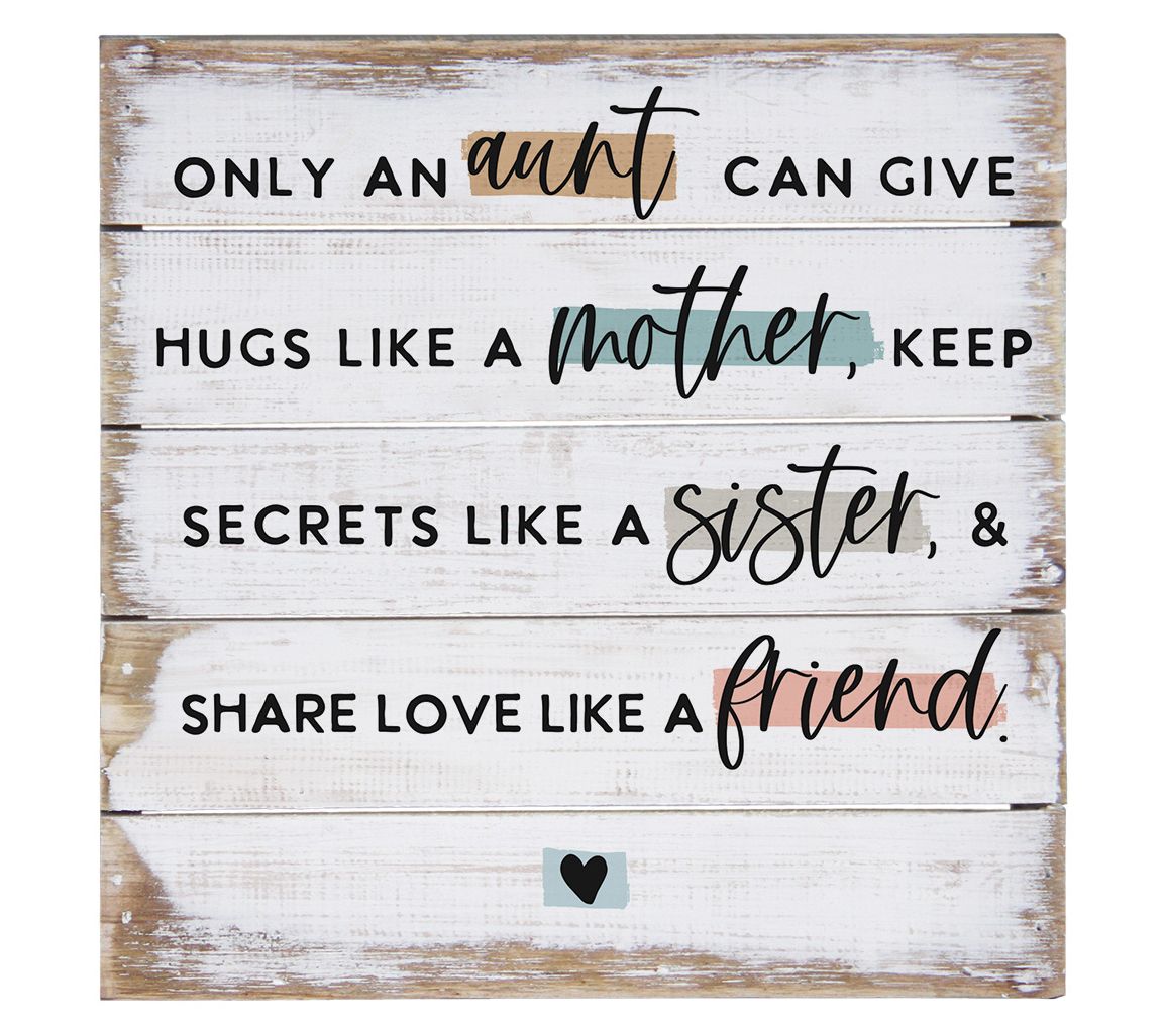 Sincere Surroundings 8" Only An Aunt Pallet Petite