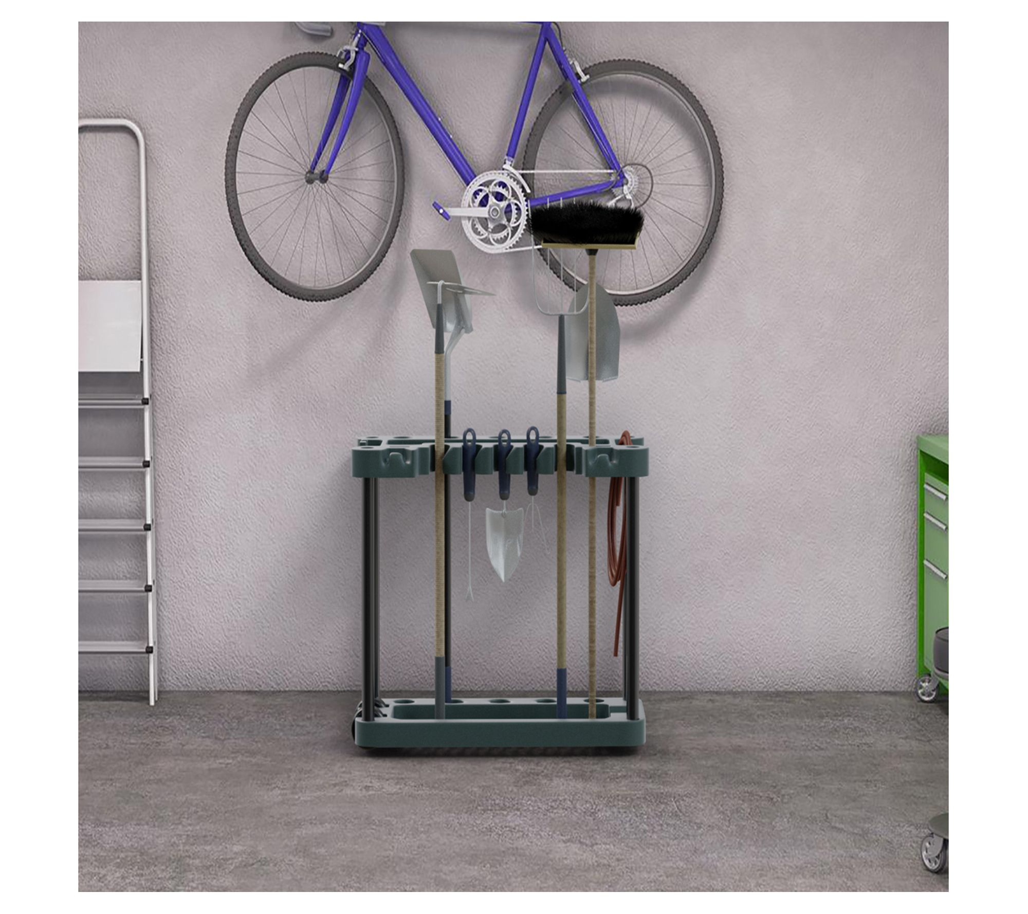 Stalwart Rolling Utility Cart with Wheels Holds40 Yard Tools