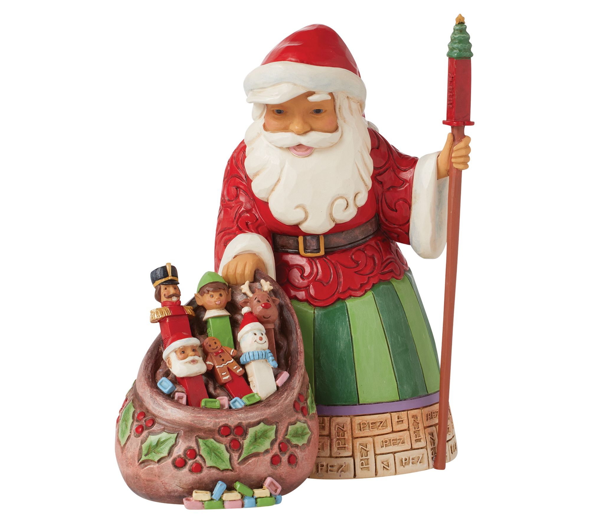 PEZ by Jim Shore Santa with PEZ Toy Bag - QVC.com