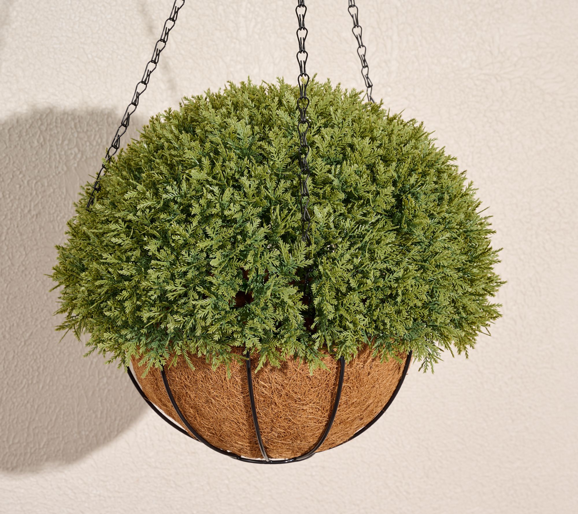 Wicker Park Faux Cedar Hanging Basket