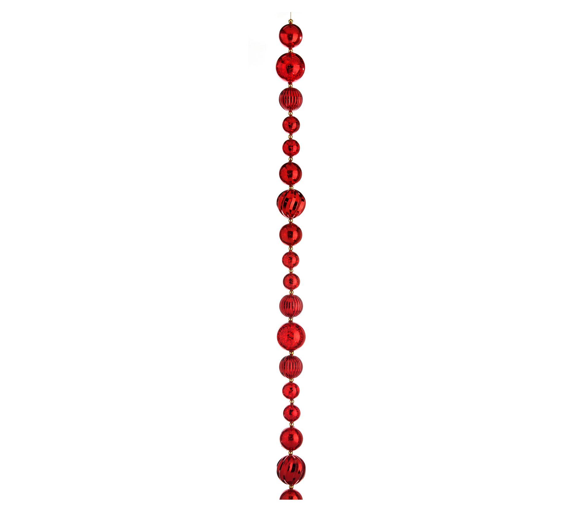 60" Ball Ornament Garland by Valerie