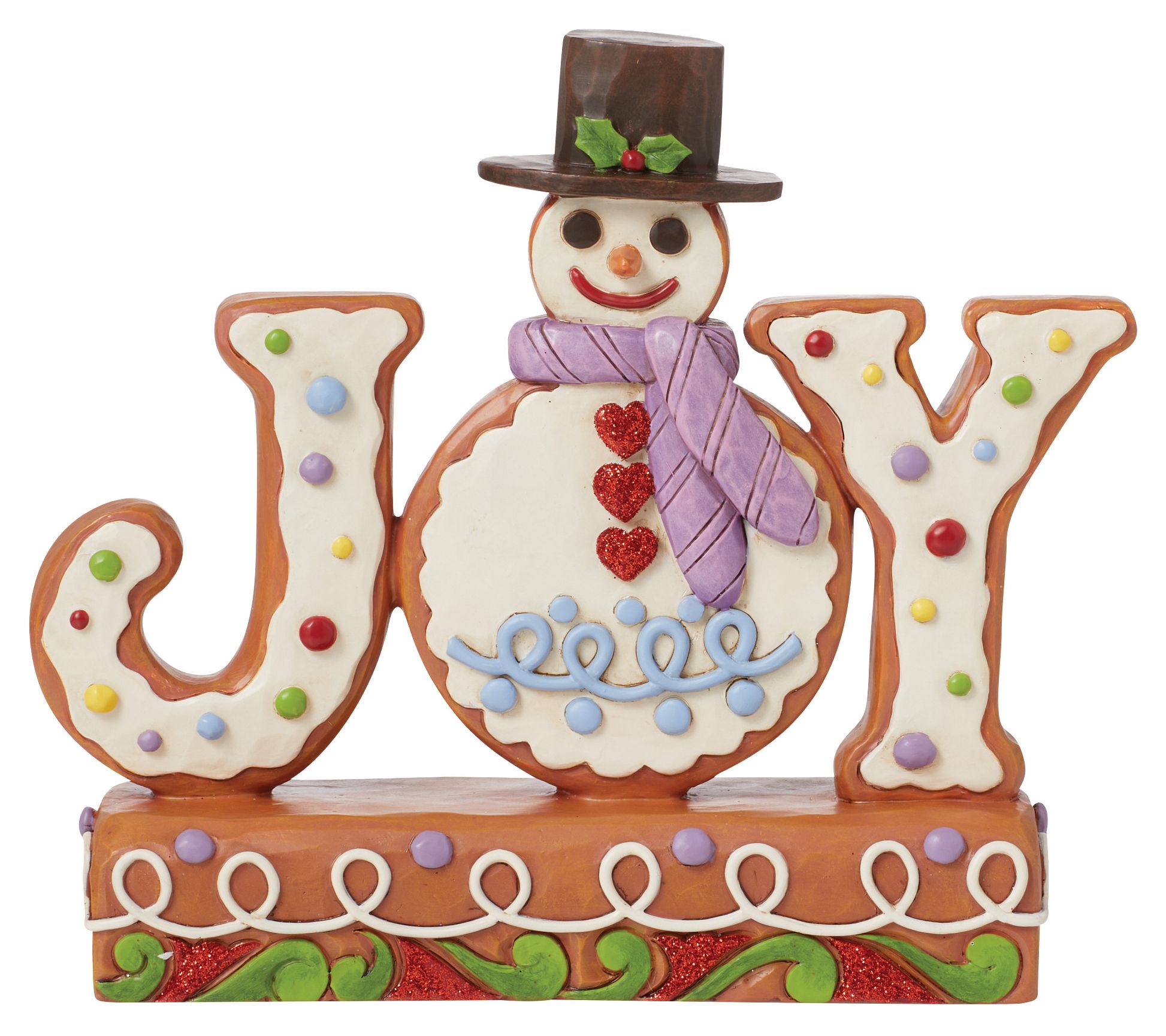 Jim Shore Gingerbread JOY Figurine - QVC.com