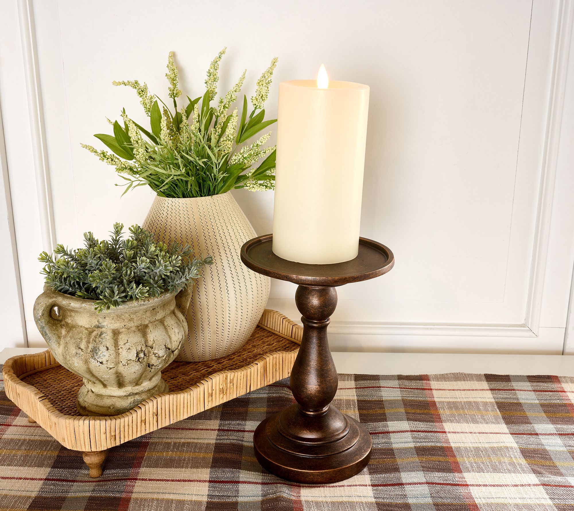 10.5" Pedestal Candle Holder by Valerie