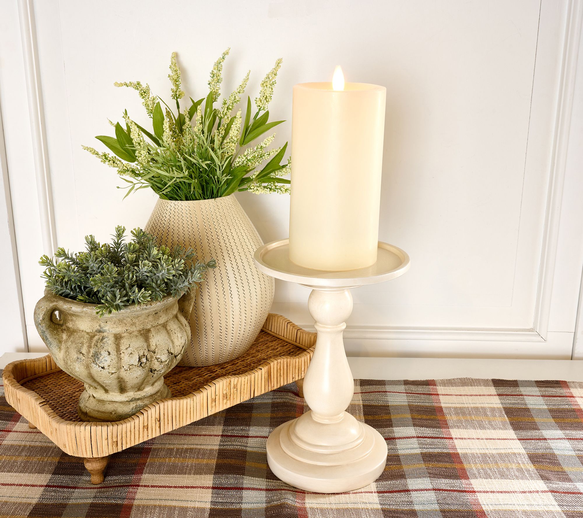 10.5" Pedestal Candle Holder by Valerie