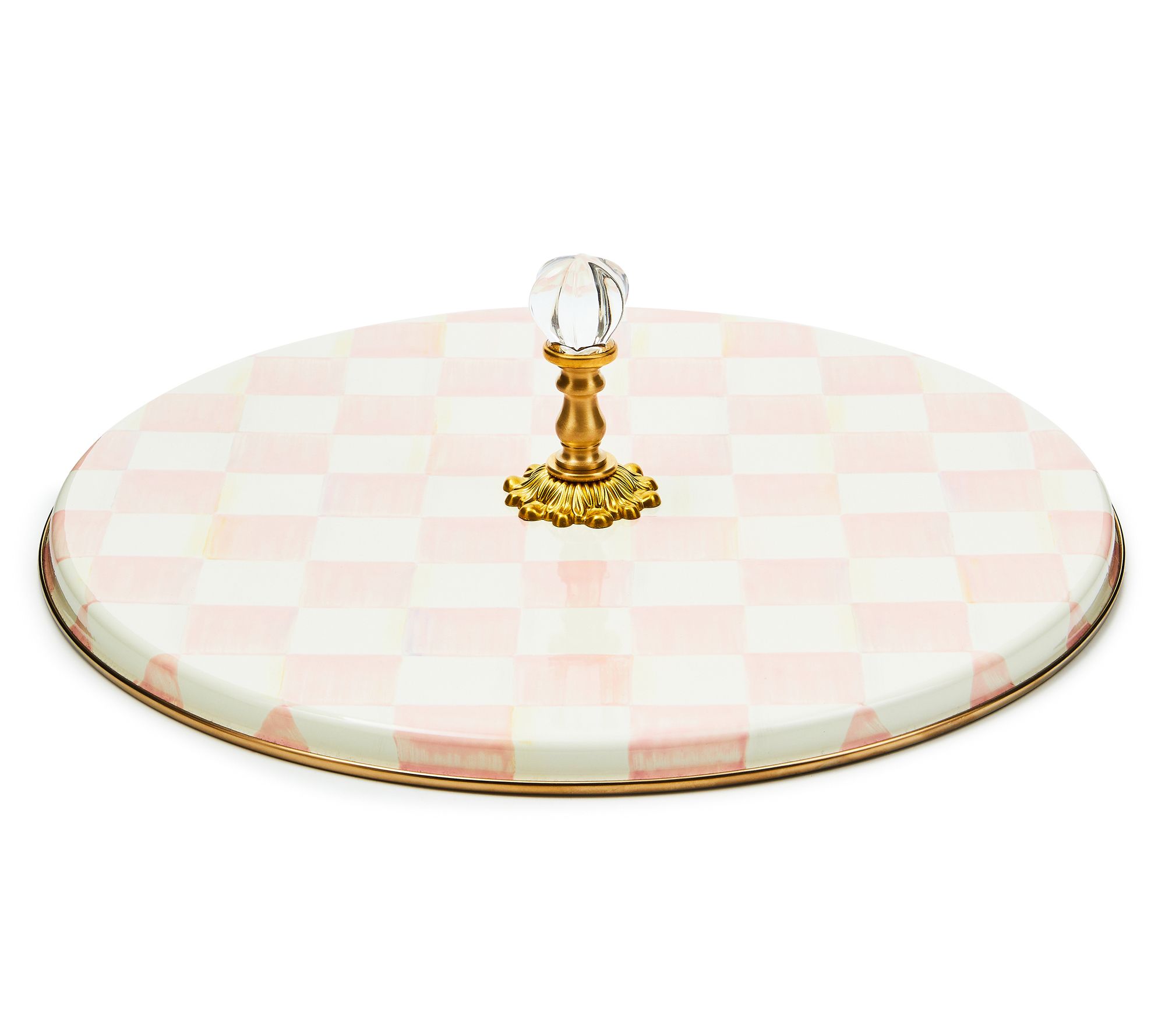 MacKenzie-Childs Rosy Check Cheese Course