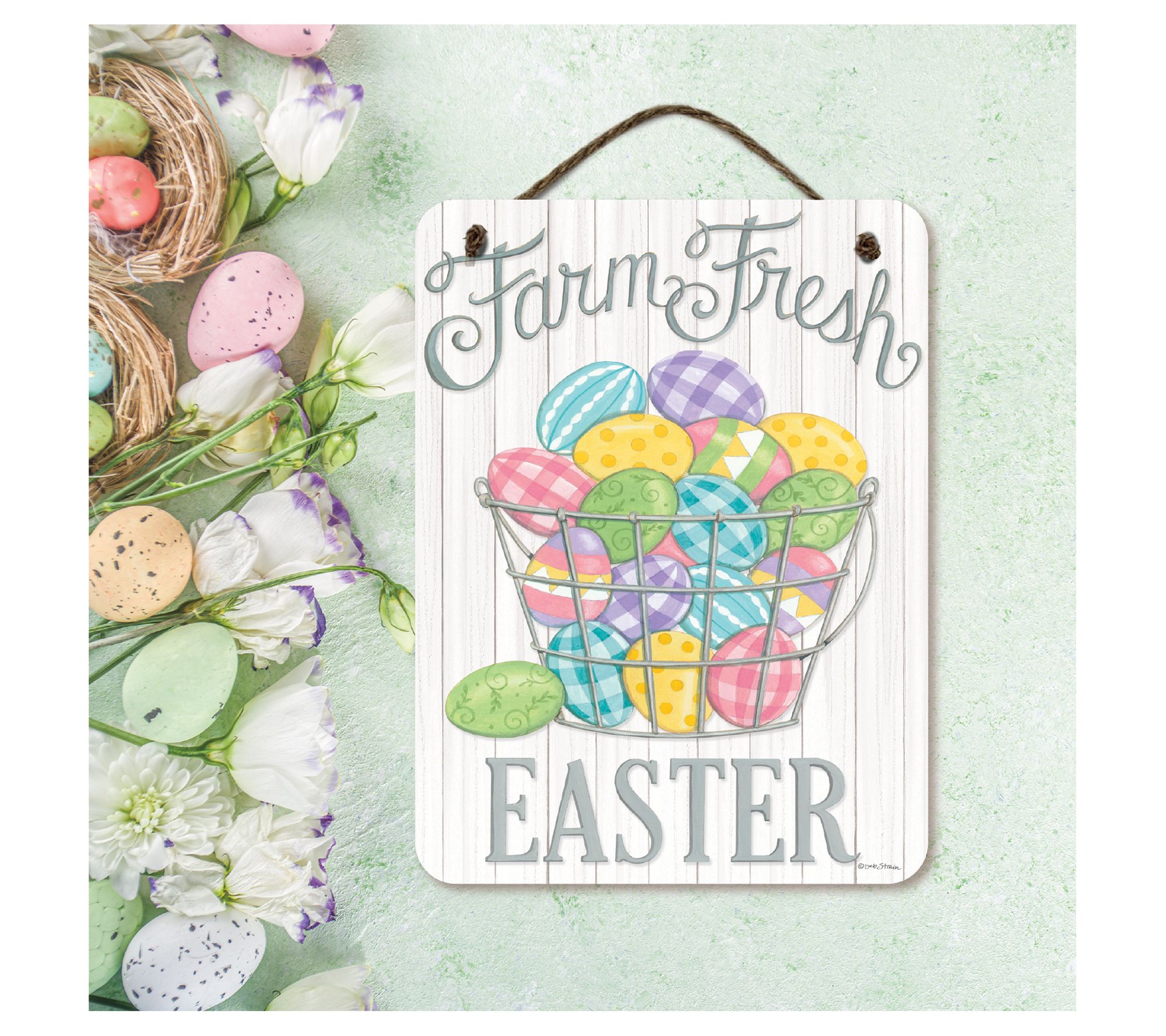 Courtside Market Farm fresh Easter 12x16 Artboard with Twine
