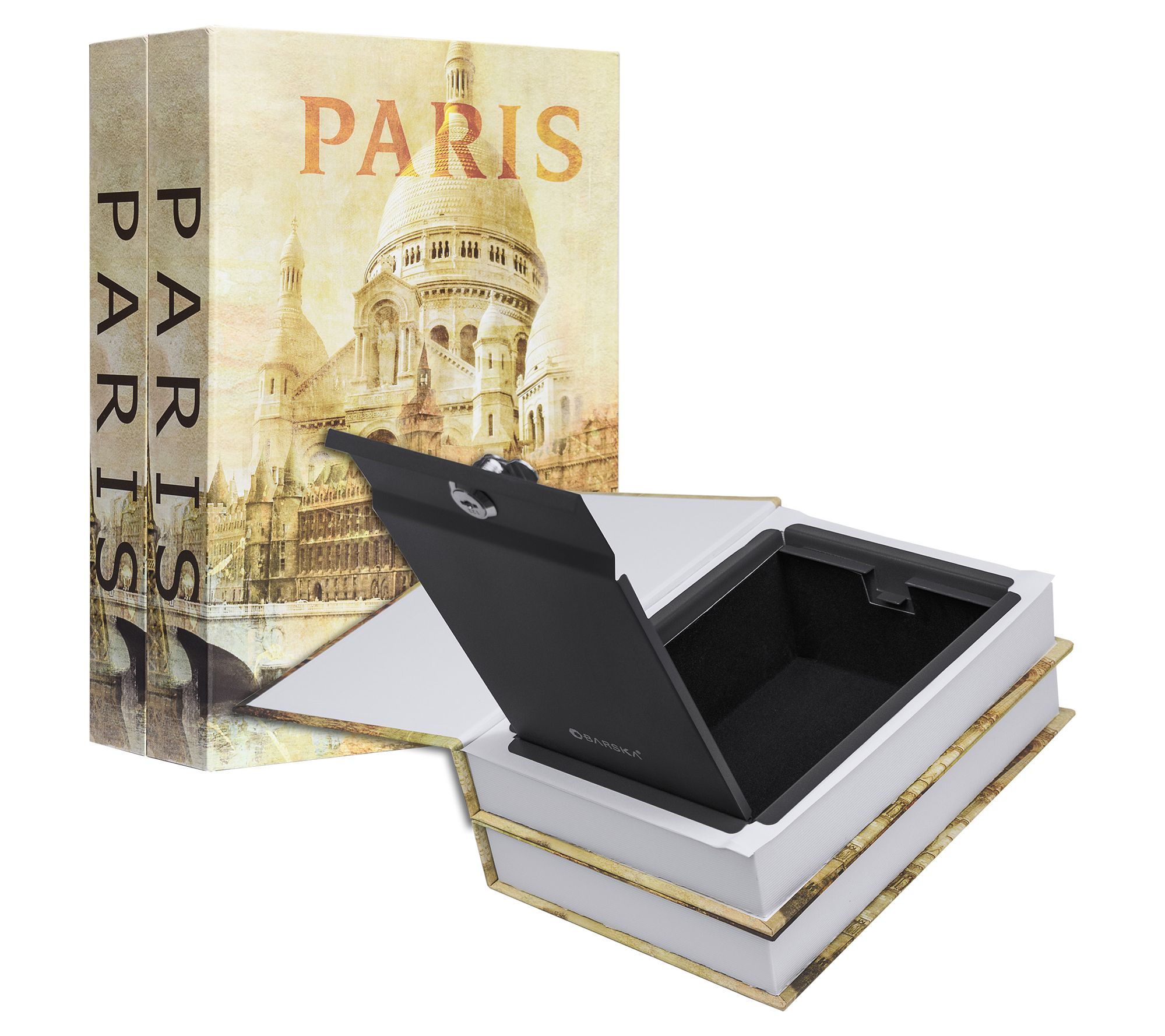 Barska Paris & Paris Series Dual Book Lock Boxes with Key Lock