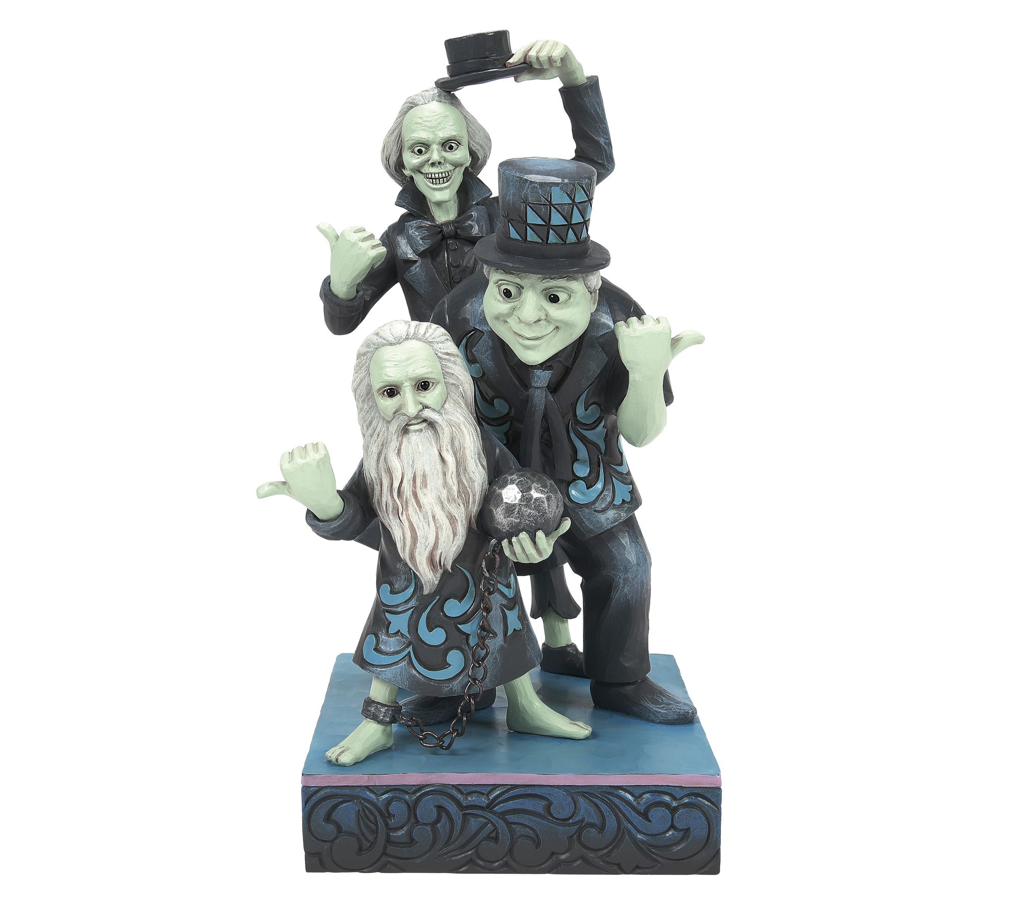 Jim Shore Disney Traditions Hitchhiking Ghosts Figurine 9.3in