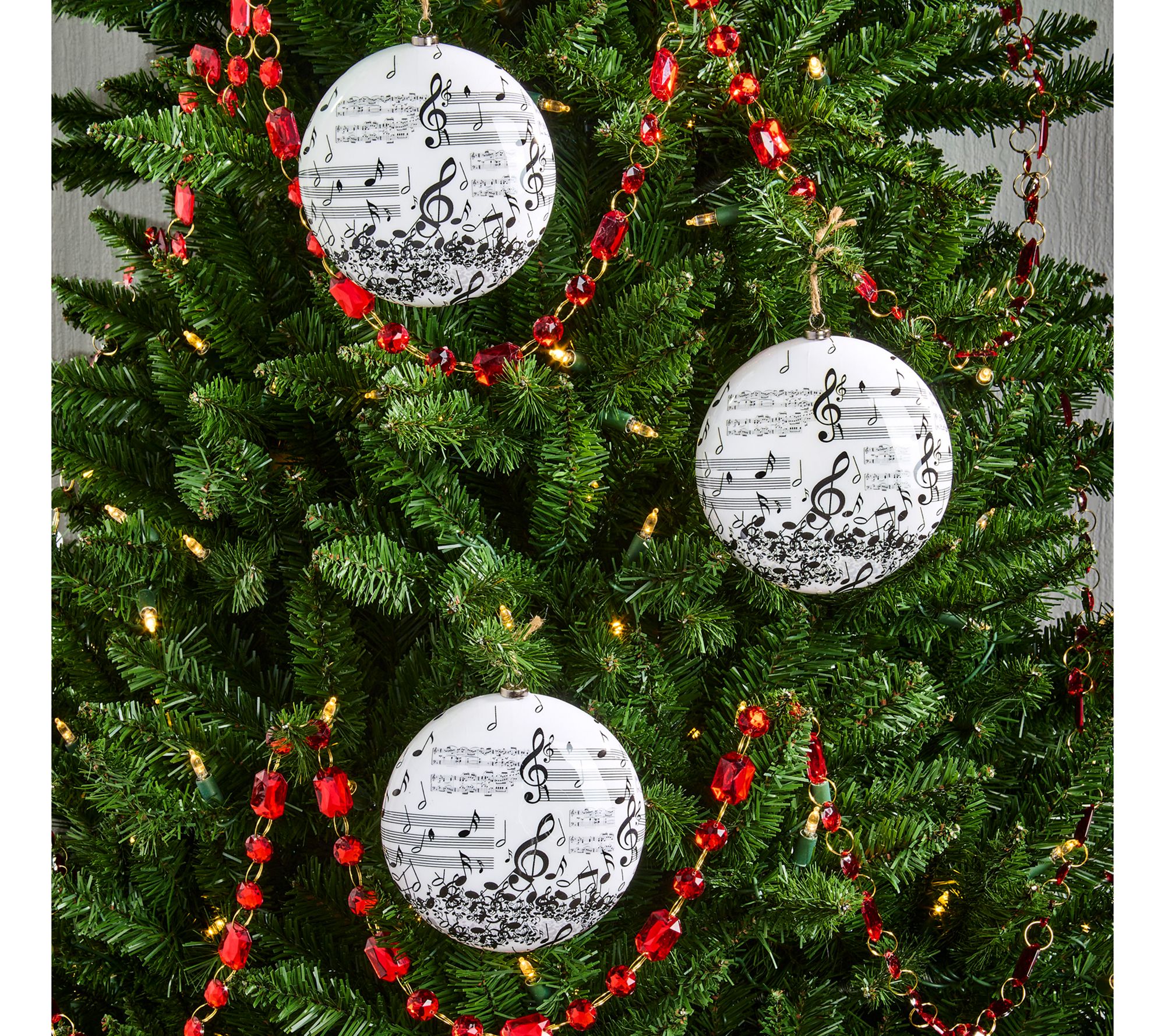 Musical Note Disk Ornaments Set of 3 by Valerie