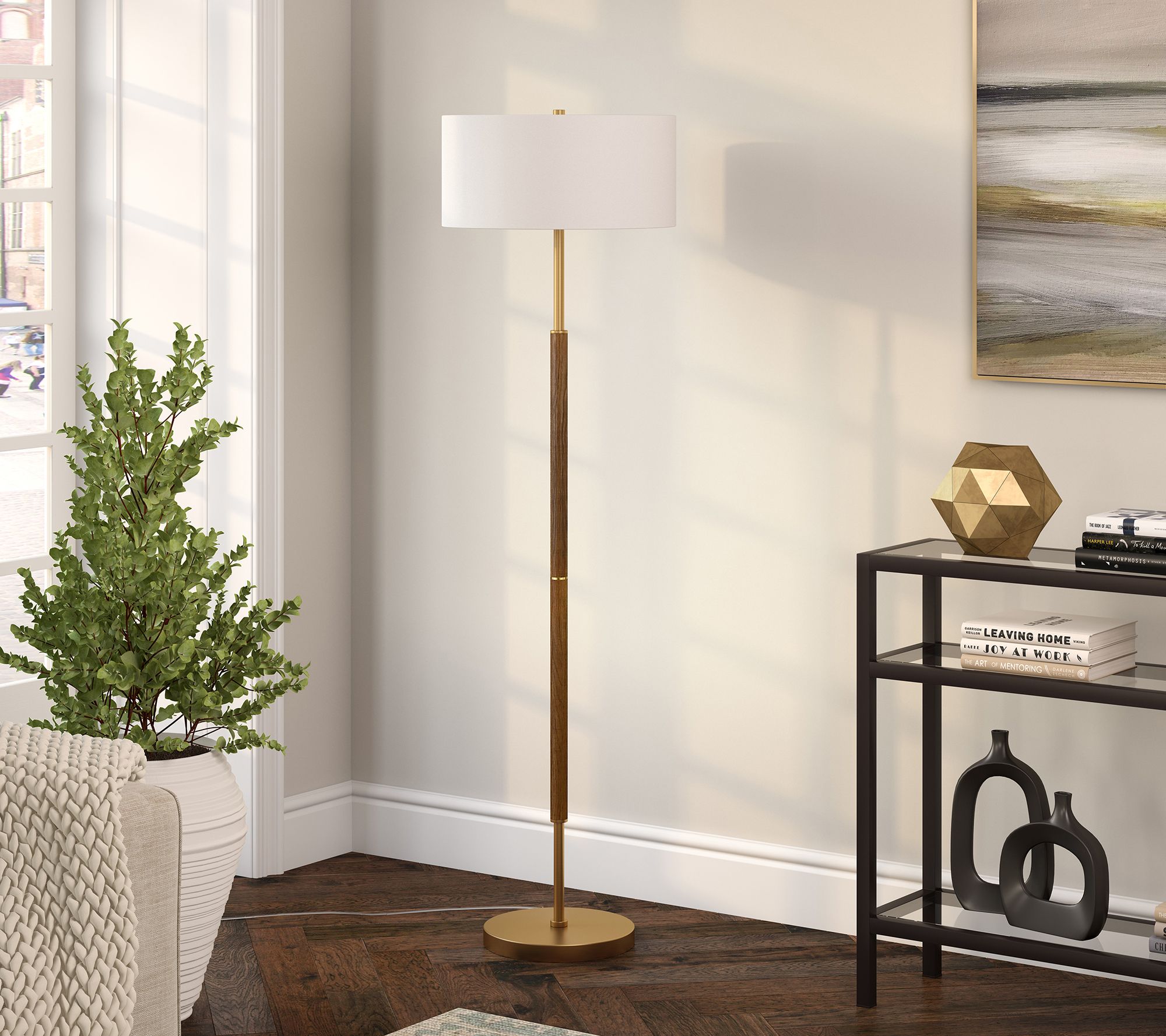 Hudson&Canal Simone 2-Light Floor Lamp