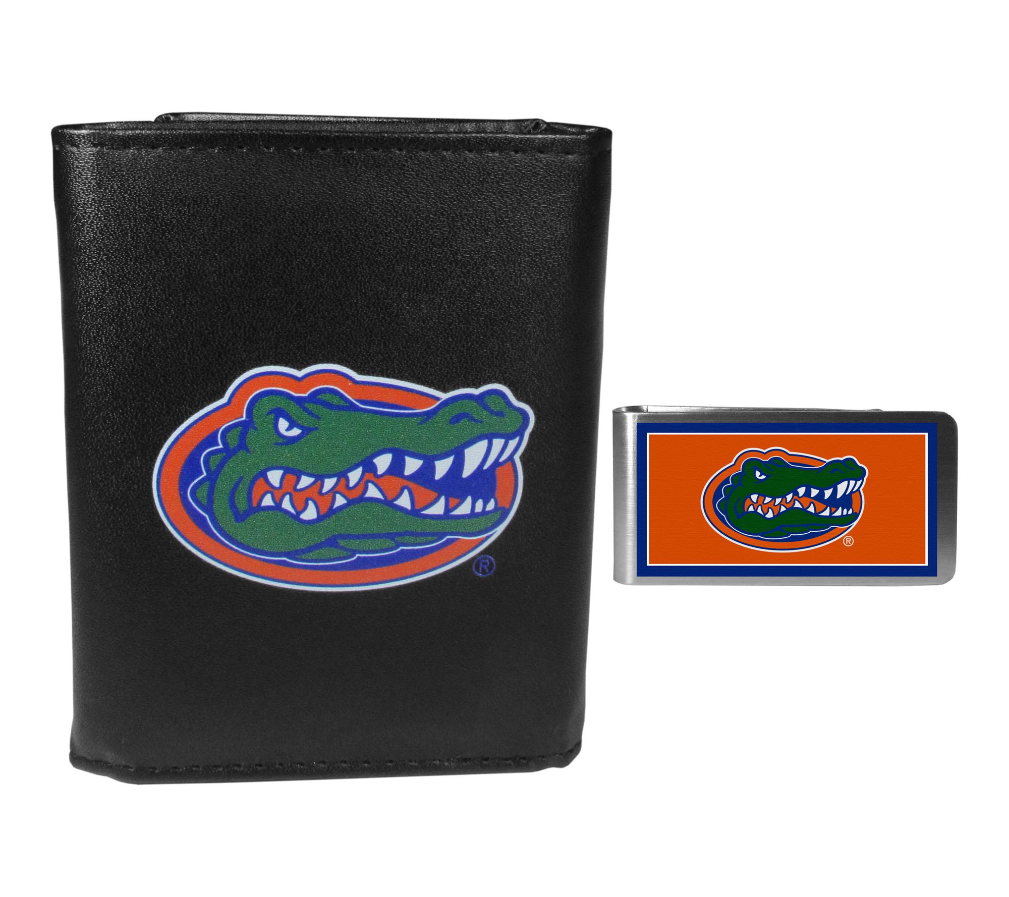 Siskiyou Sports College NCAA Leather Tri-fold &Money Clip