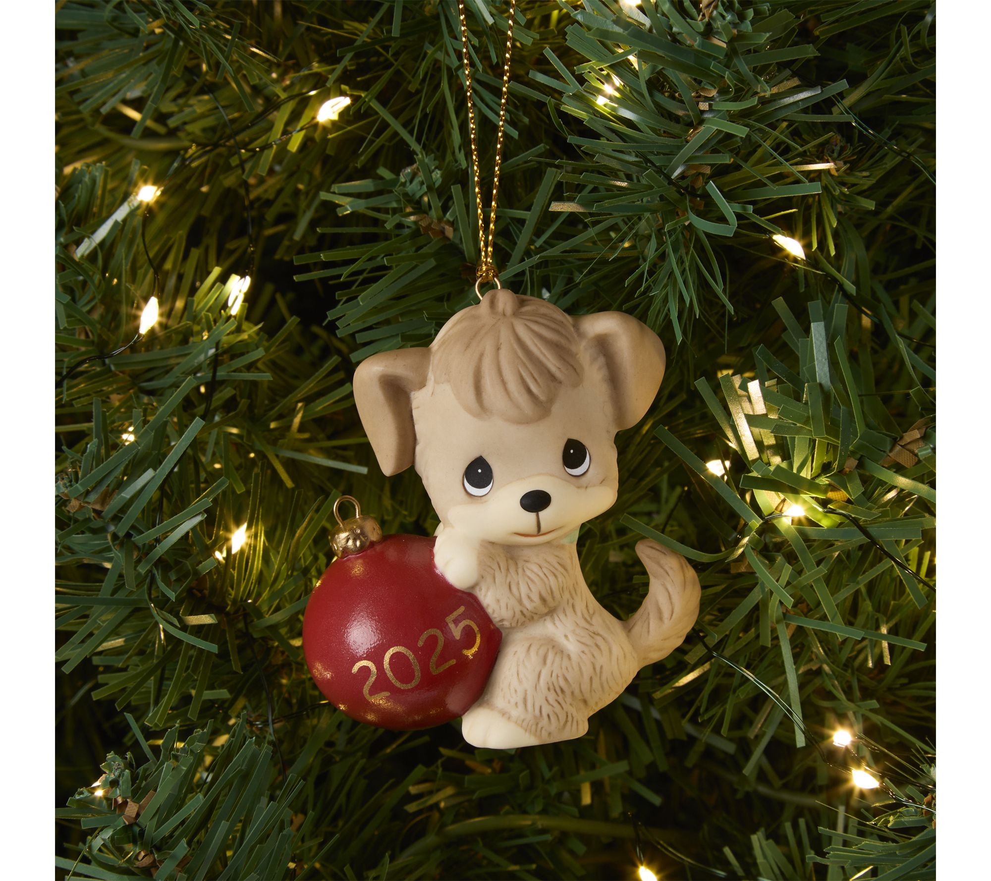 Precious Moments "Howl-ilday Cheer" Dated 2025Dog Ornament