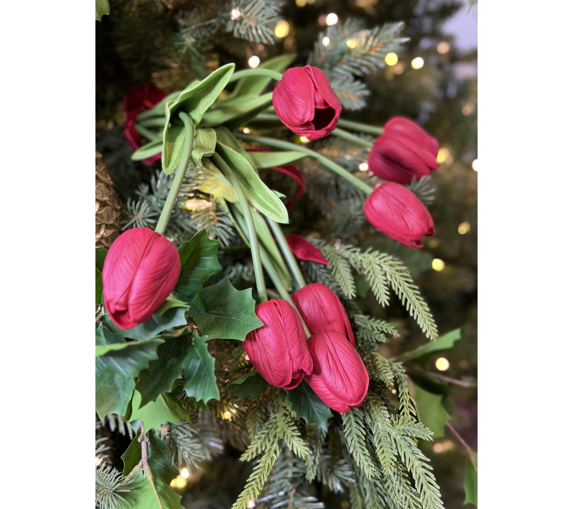 Simply Stunning Set of 3 Faux Fresh Tulip Bouquets by Janine Graff