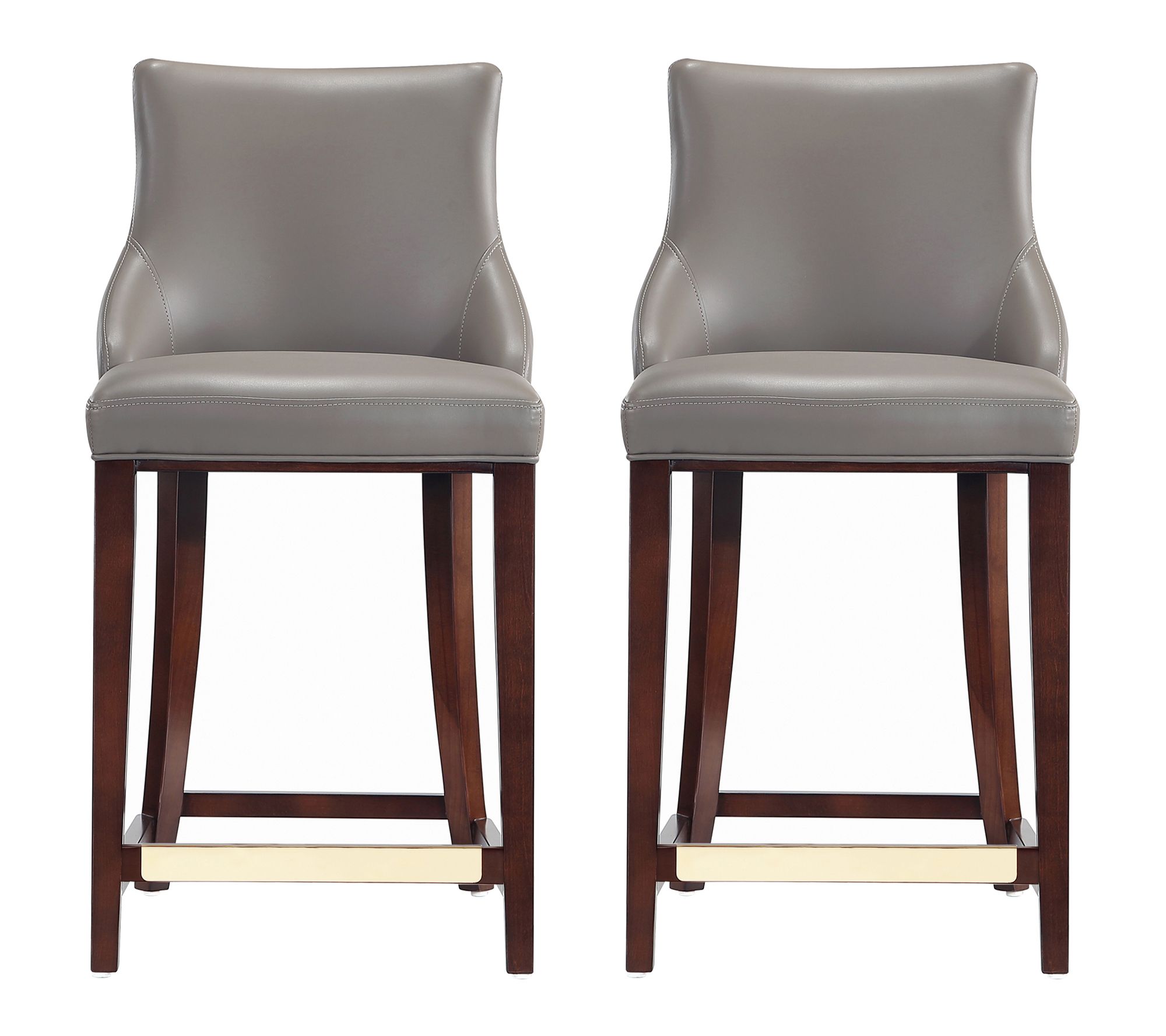 Manhattan Comfort Shubert Upholstered Counter Stool - Set of 2