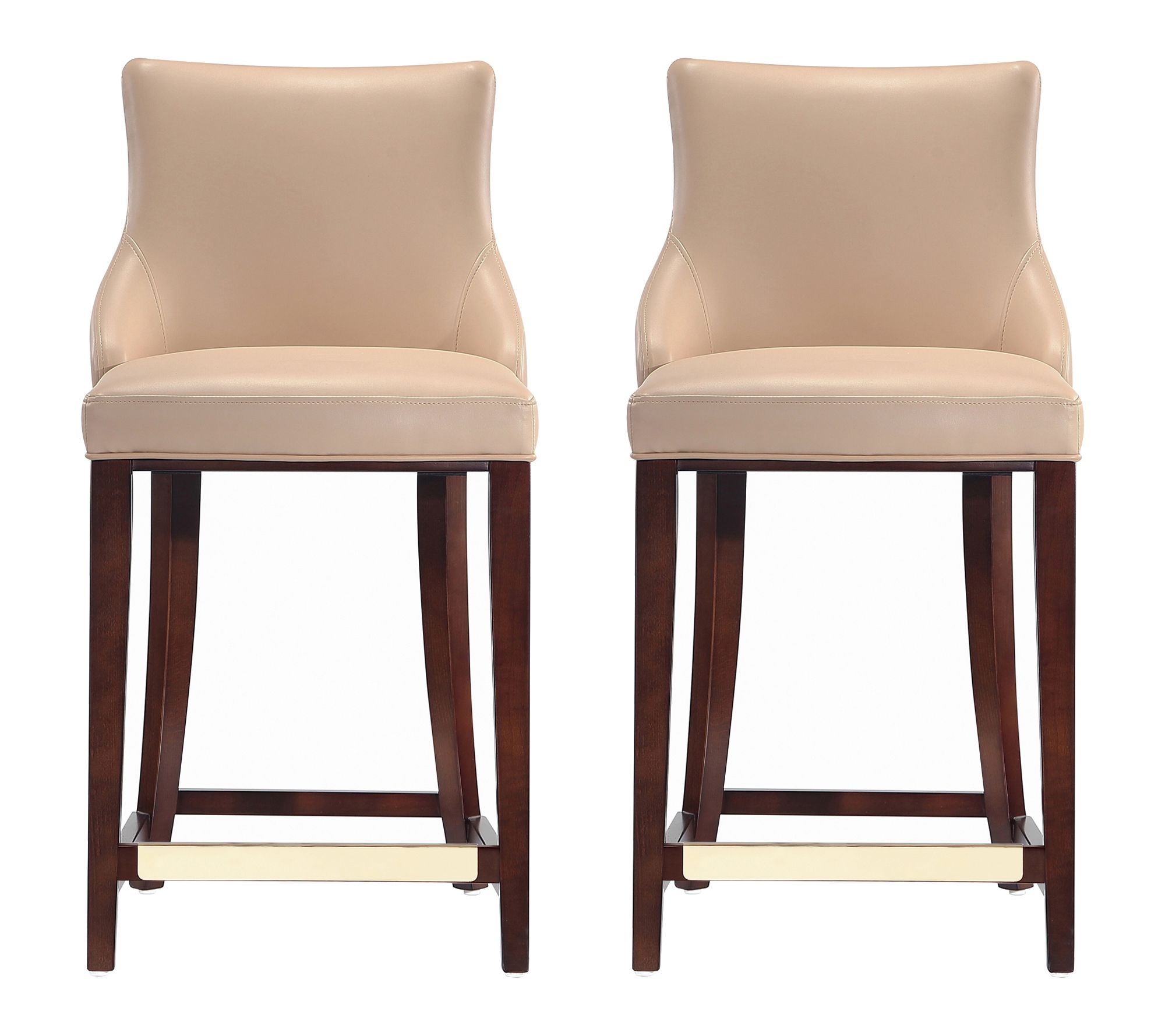 Manhattan Comfort Shubert Upholstered Counter Stool - Set of 2