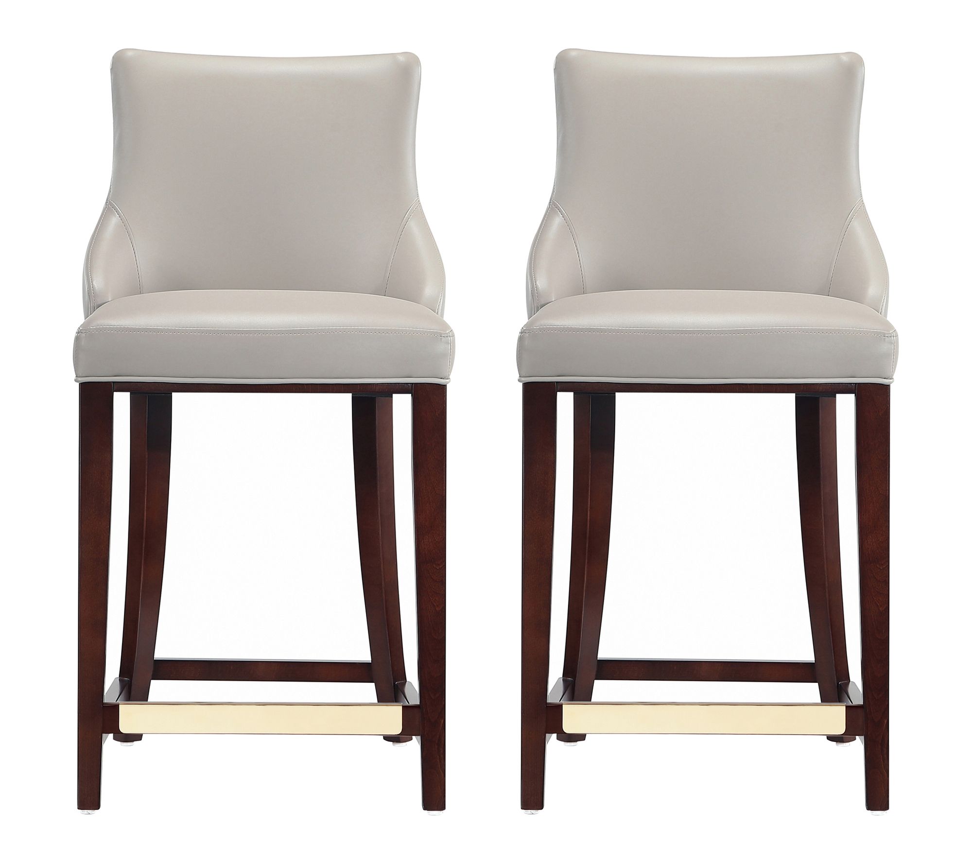 Manhattan Comfort Shubert Upholstered Counter Stool - Set of 2