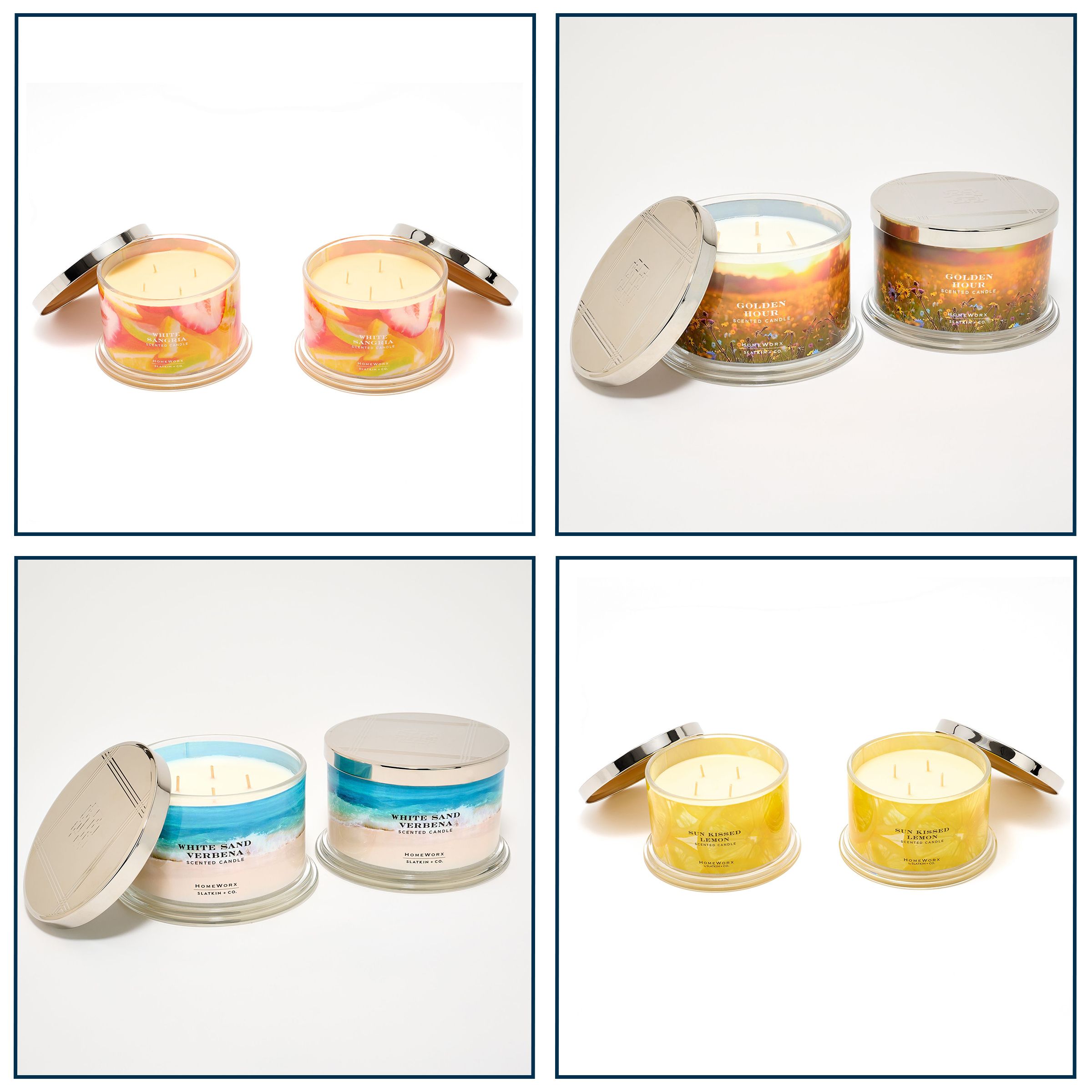 HomeWorx by Slatkin + Co. Set of 2 18-oz Fun-in-the-Sun Candles