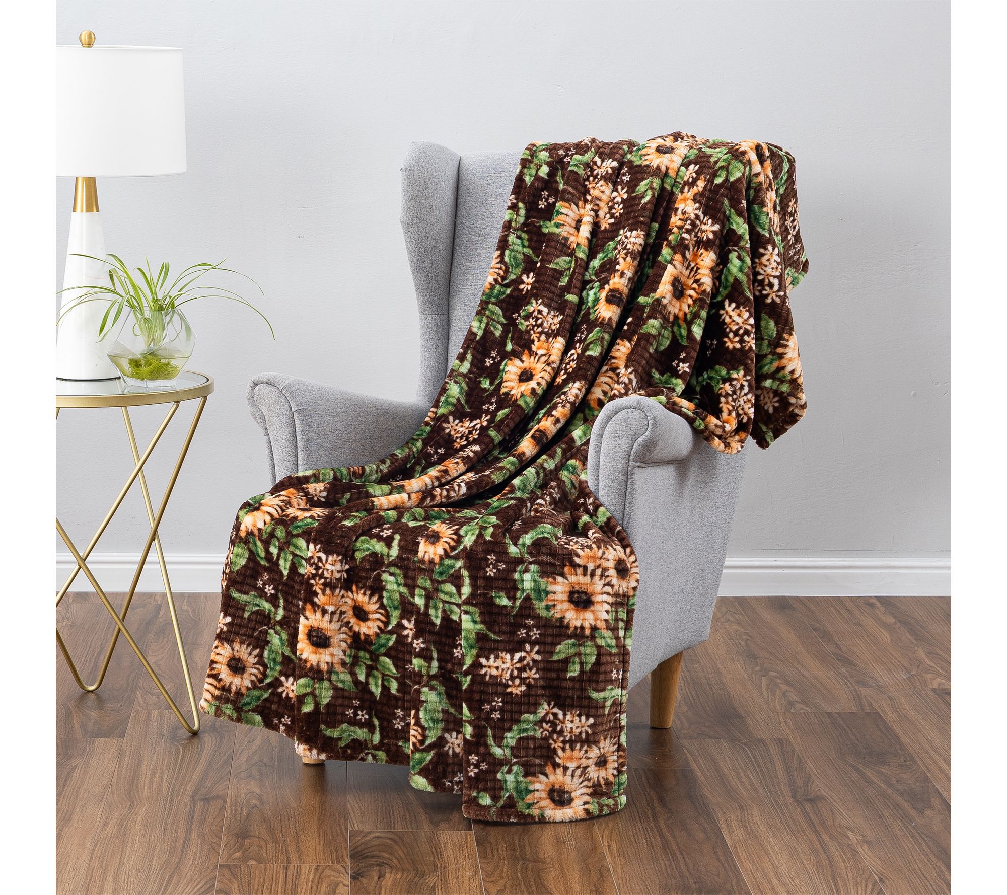 Berkshire Sunflower Dobby Velvetsoft 60x70 Throw