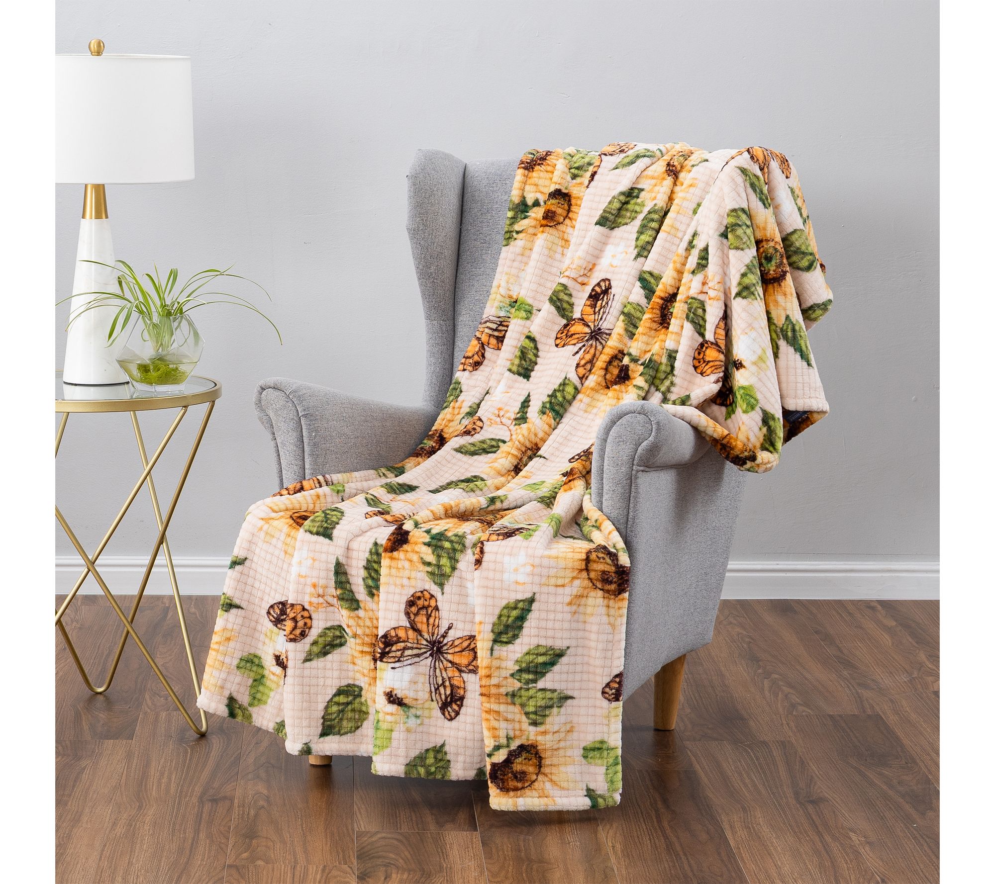 Berkshire Sunflower Dobby Velvetsoft 60x70 Throw