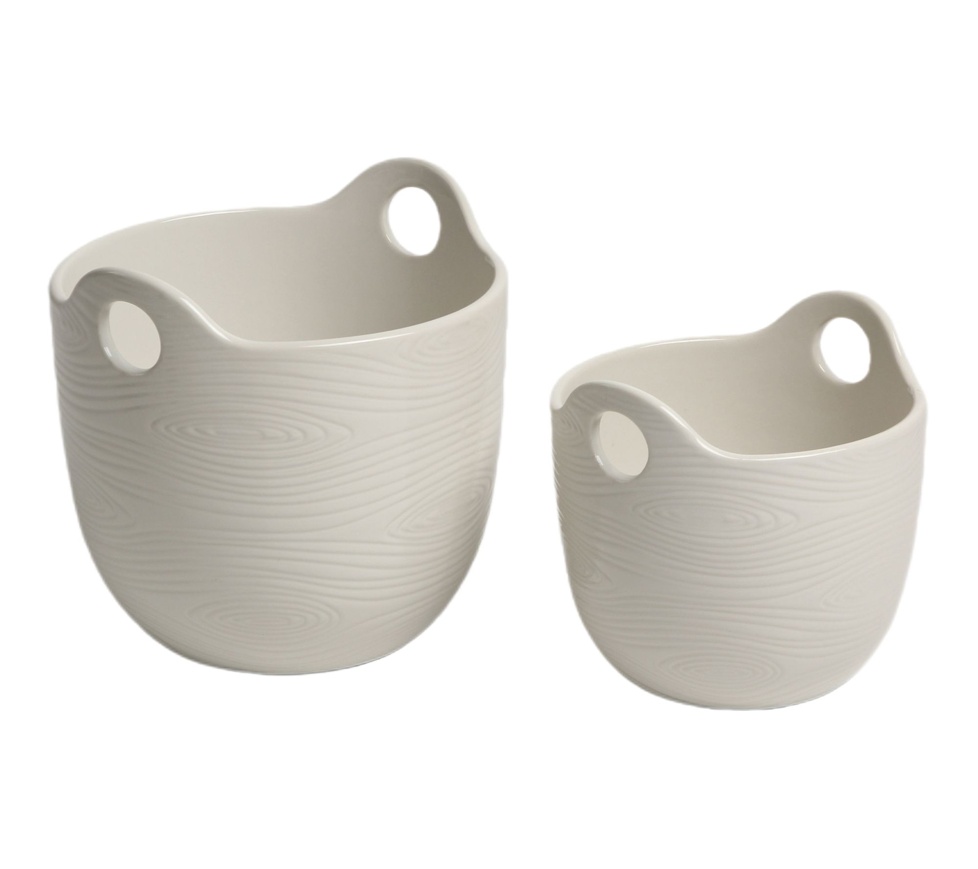 "As Is" Temp-tations 1-qt and 2-qt Nesting Bowls with Handles
