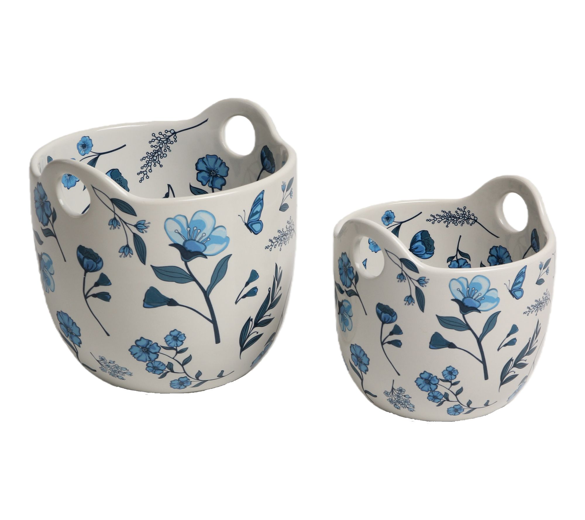 "As Is" Temp-tations 1-qt and 2-qt Nesting Bowls with Handles