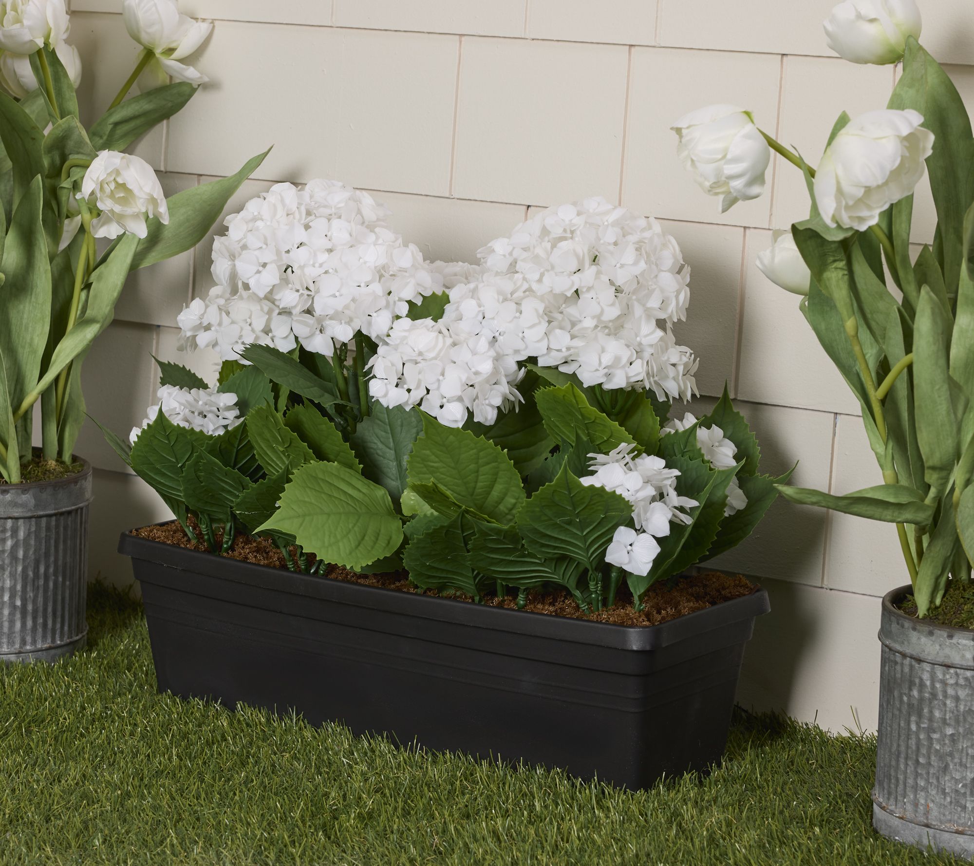 "As Is" Wicker Park 20" Oversized Indoor/Outdoor Planter Box